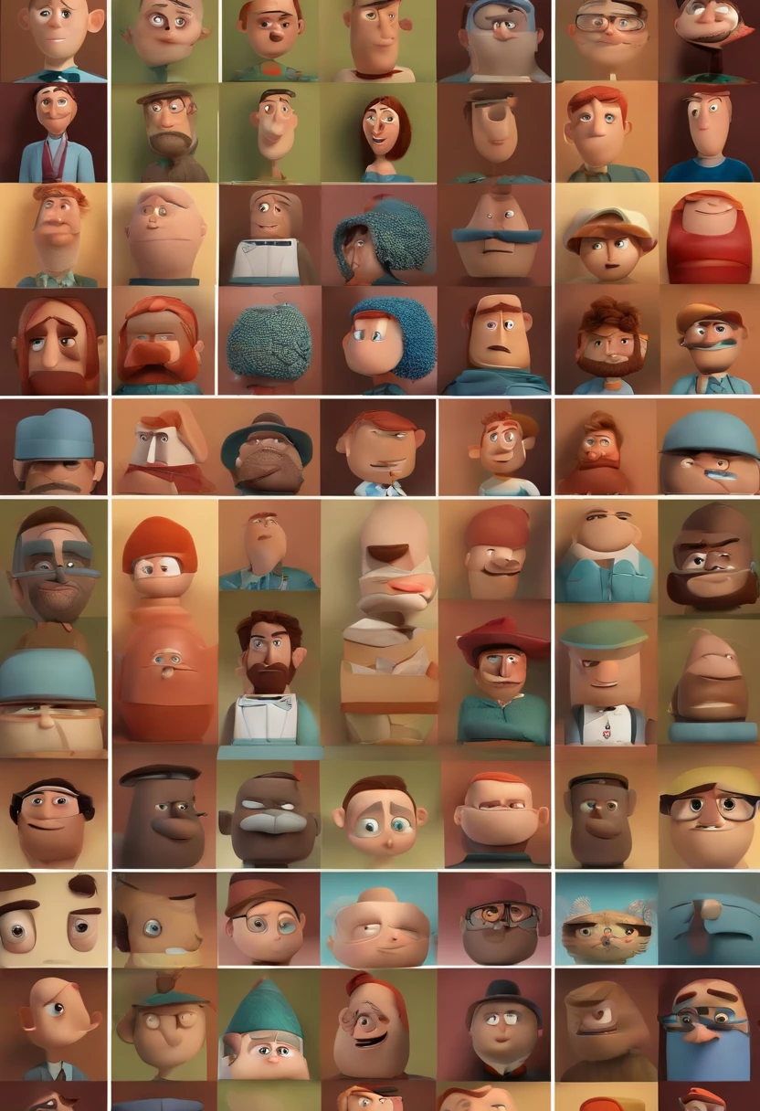 A Dream Architect Inspired by Pixar Animation, de perto. The character takes center stage with captivating facial expressions, oferecendo um toque de irrealidade