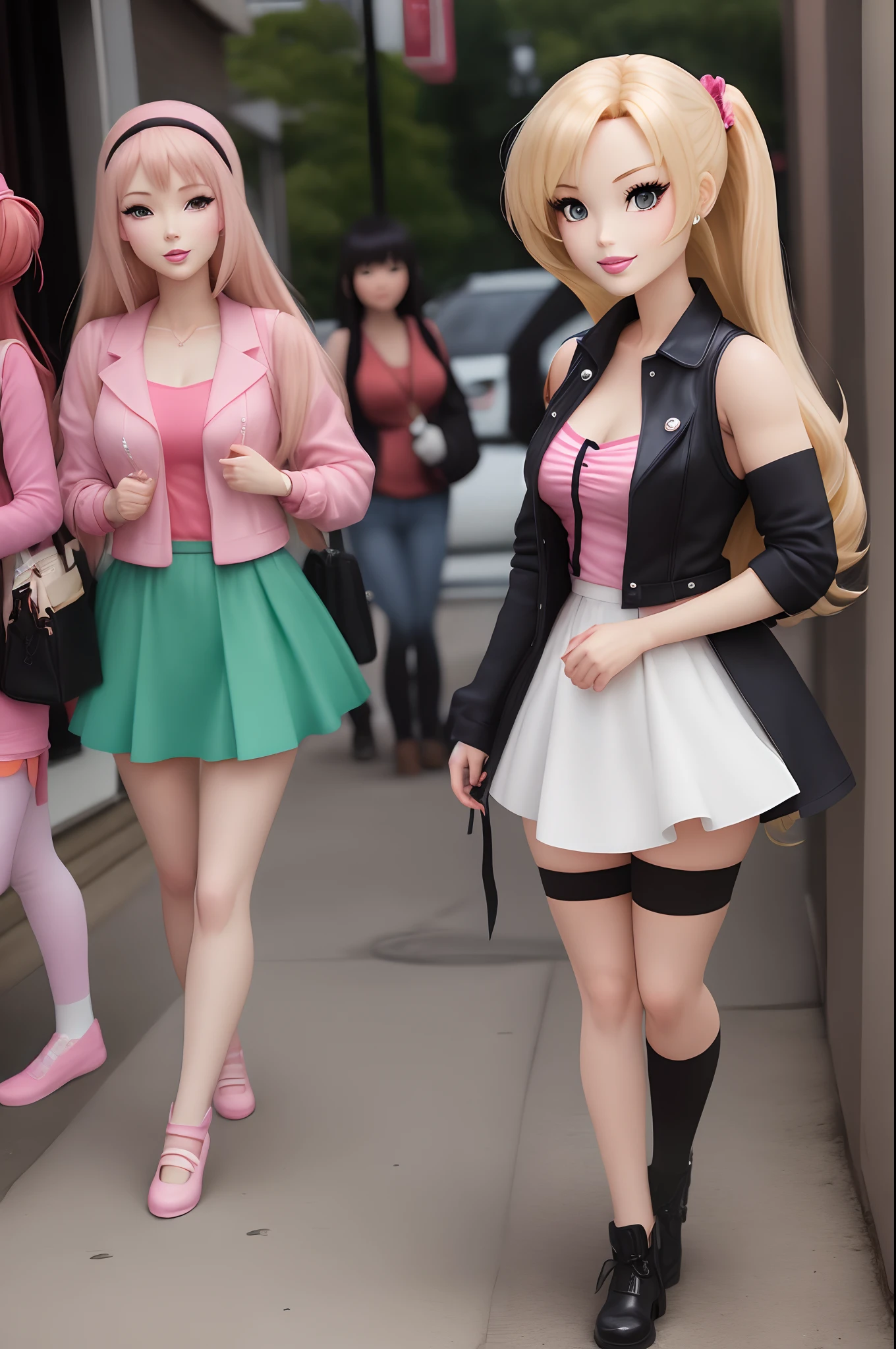 Barbie getting  anime style