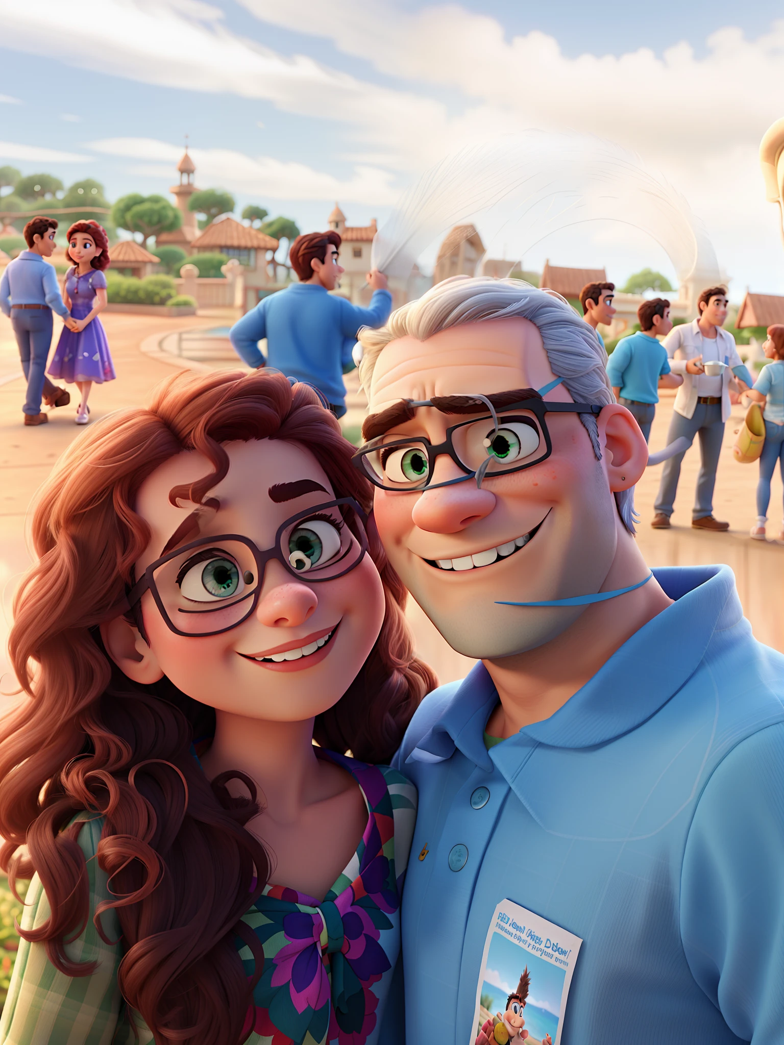 romantic couple, igual aos filmes Disney Pixar