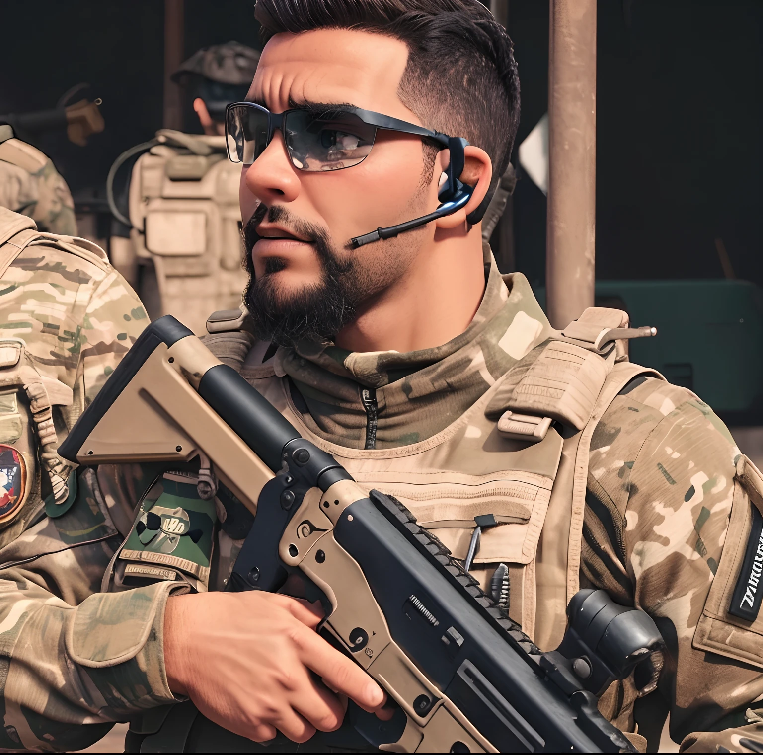 Militar Brasileiro condecorado.