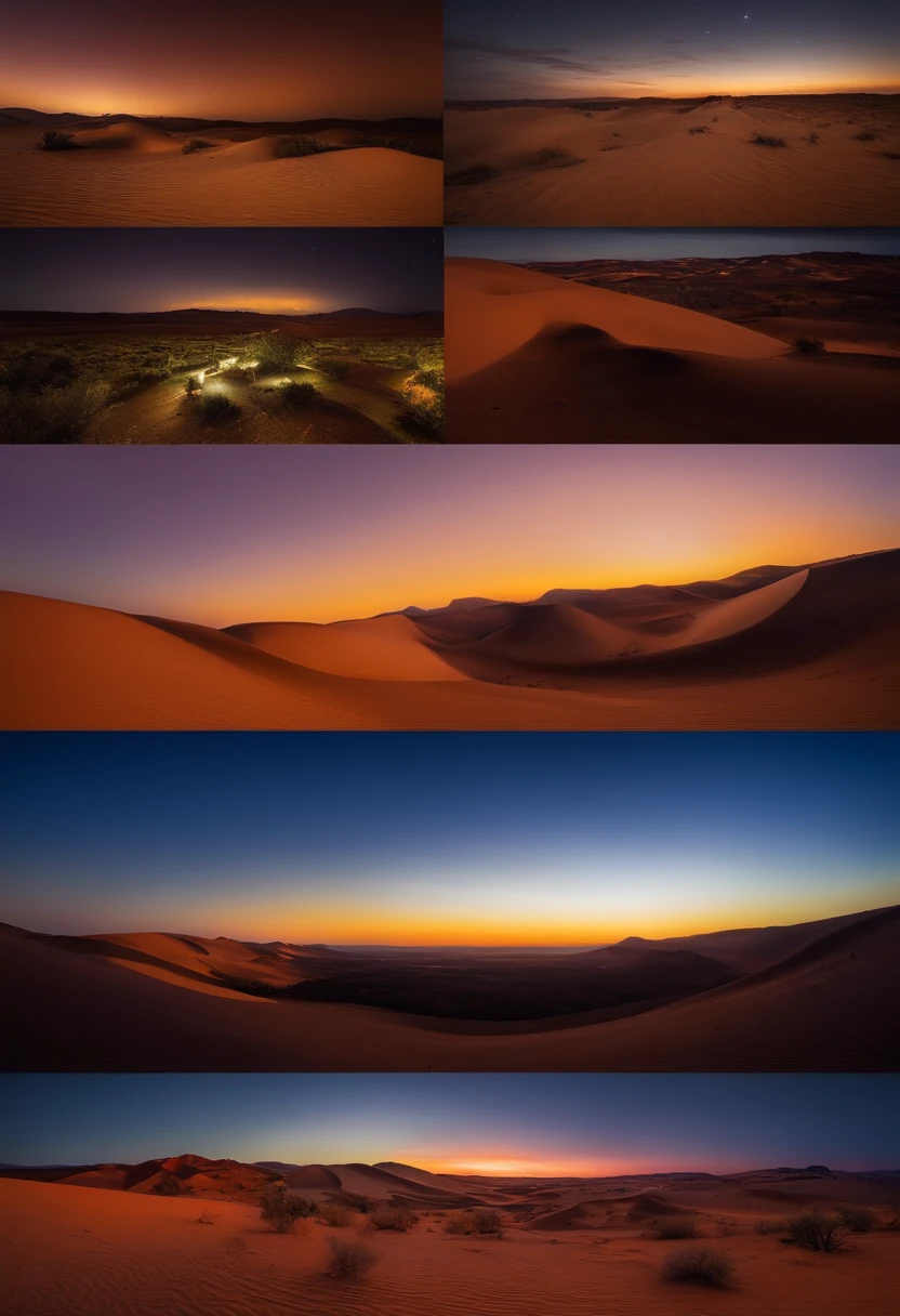 deserto,Planalto Rochoso e desertoo, Cerrado,Noite