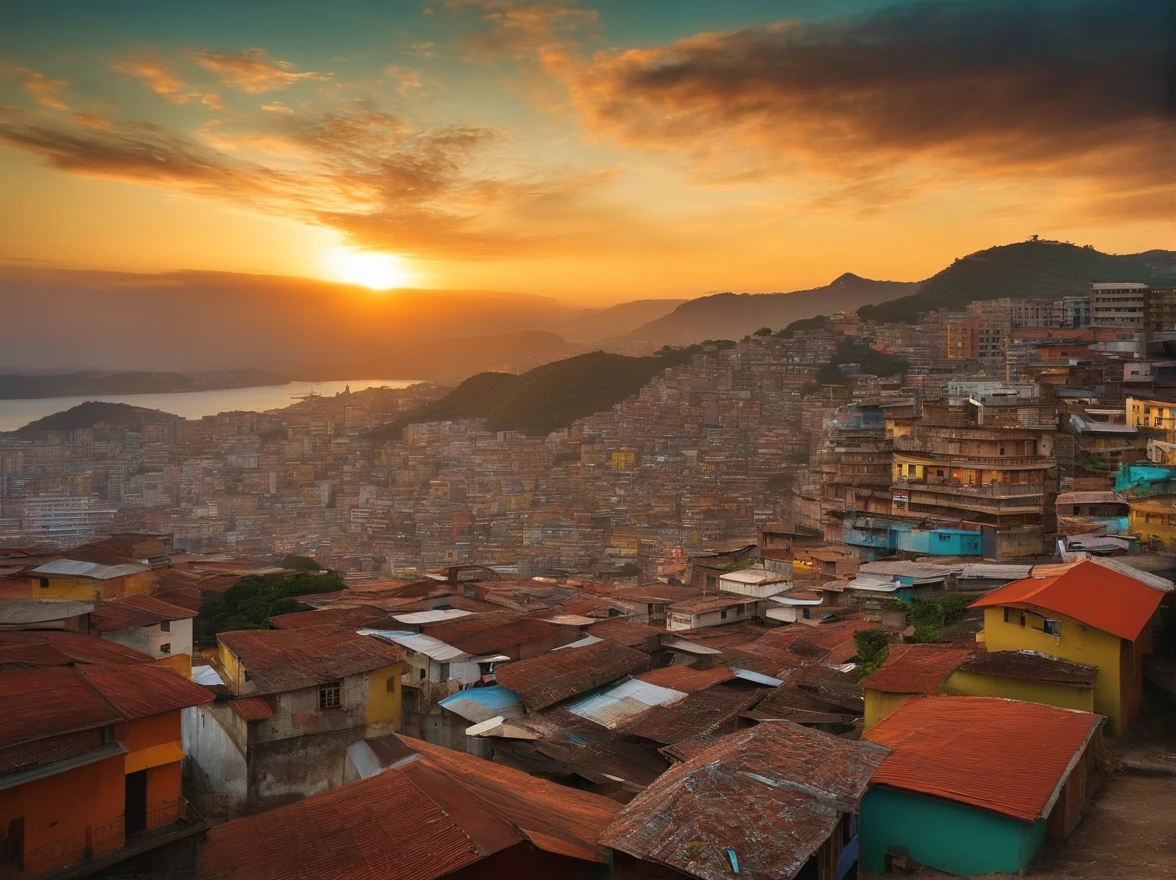 cidade evoluida e favela