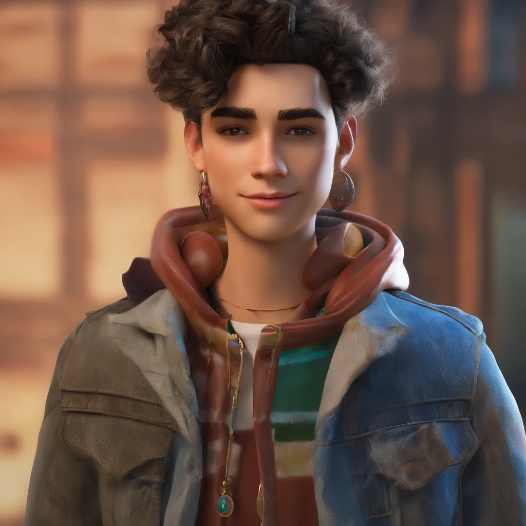 I'm just killin' I'm a boy got medium hair I wear earrings kinda thin face I' my hair is kinda straight and curly