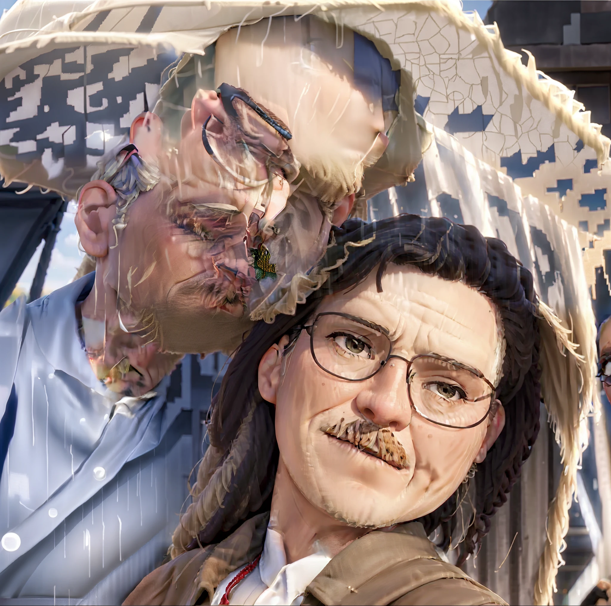 there is a man and woman that are standing under an umbrella, profile image, by Nándor Katona, david rios ferreira, by Robert Combas, profile picture, andrea rocha, in sao paulo, by Antonio Parreiras, malika favre, by Willian Murai, by Felipe Seade, icaro carvalho