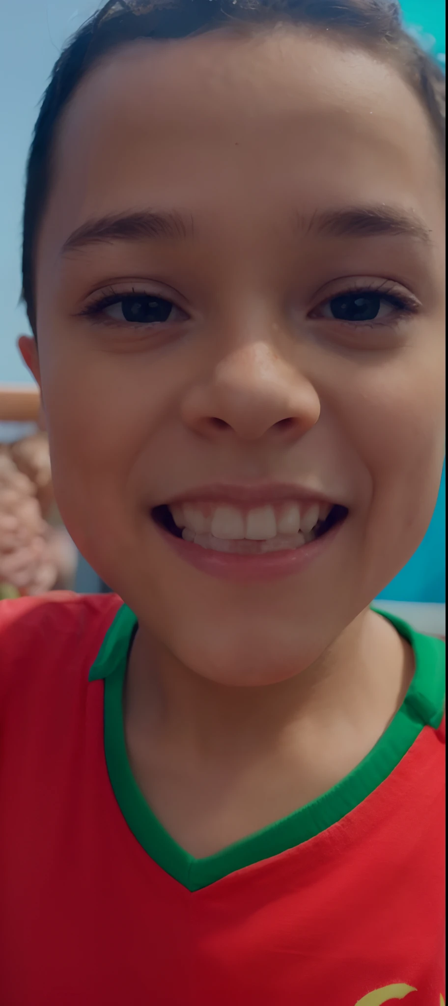 Image of a boy for a story in a YouTube video in Pixar format, He's the allabester, He's the class leader, He's outgoing, Playful and gets up for a lot of things