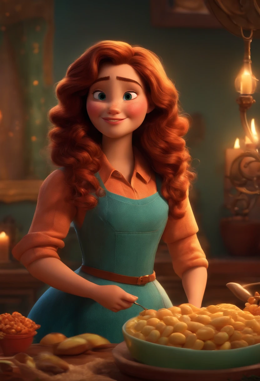 Um filme inspirado na Disney Pixar ( BBRANCA COM CABELO MEDIO LOIRO ESCUO) dentro A cena estar na arte distinta do estilo PIXAR, descolada e estilosa