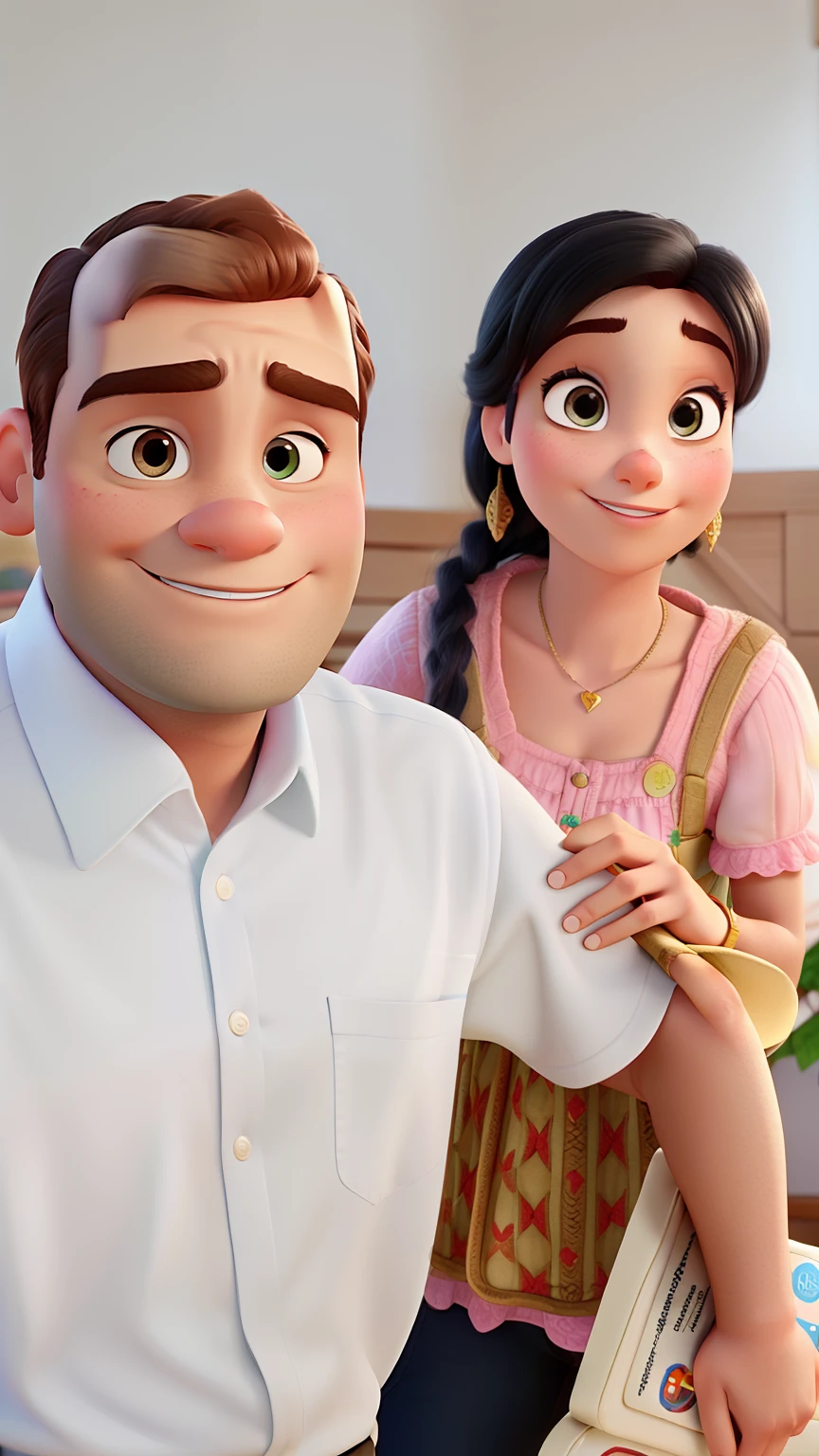 Mulher e homem estilo Disney pixar ,alta qualidade,melhor qualidade