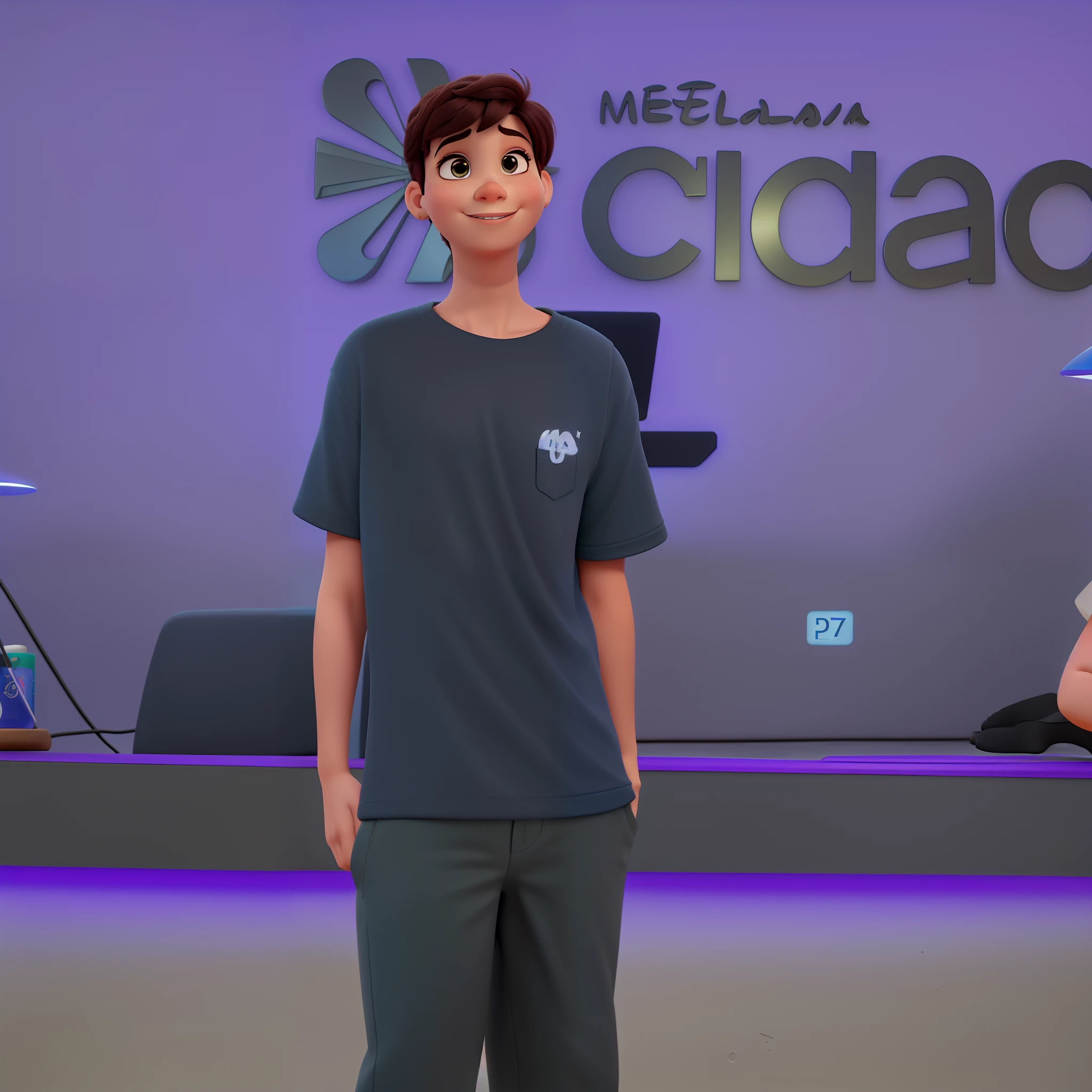 Um rapaz novo, Disney Pixar, alta qualidade, melhor qualidade