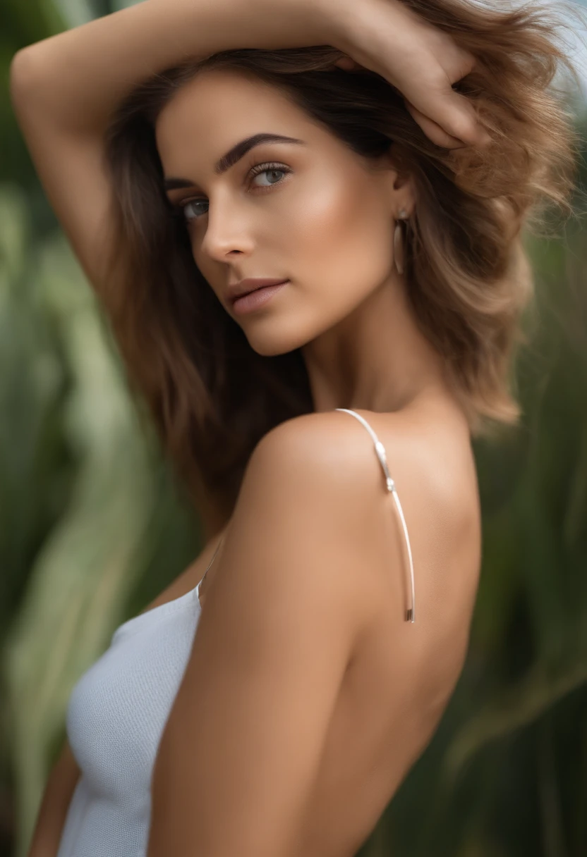 (master part: 1.2, extremely high quality), (foto real, detalhes intrincados), 1 senhora, sozinho, parte superior do corpo, casual, cabelo na altura dos ombros, minimal makeup, Tecido natural, Rosto em close-up, sorrir, Casa, cabelos brancos, olhos azuis, orelhas de gato,