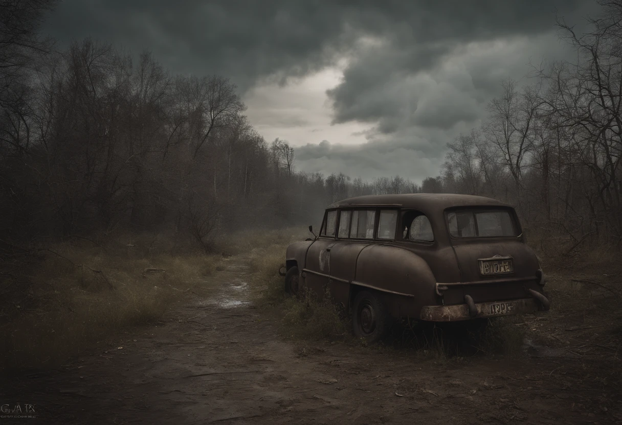 (best quality,4k,8k,highres,masterpiece:1.2),ultra-detailed,(realistic,photorealistic,photo-realistic:1.37),Stalker Zone,Chernobyl,Nuclear rain,radiation,dangerous atmosphere,dystopian landscape,stark contrast,mysterious aura,dim lighting,desolated buildings,overgrown vegetation,dusty atmosphere,abandoned vehicles,ruined infrastructure,cracks on the ground,damaged walls,peeling paint,foggy surroundings,polluted air,decaying environment,restricted access signs,lurking danger,masked figures,ominous clouds,warned gas masks,radioactive materials,contaminated water sources,heavy radiation warnings,creepy silence,haunting stillness,post-apocalyptic ambiance,uncertain future,forbidden trespass,atechnological ruins,fallen civilization,instant death lurking,breathtaking desolation,unforgettable impact,otherworldly experience,energy anomalies,enthralling mystery,dark secrets,emerging horror,hidden treasures,survival instincts,lost hope,remnants of past life,memories fading away,forgotten dreams,permeating gloom,hauntingly beautiful,unpredictable encounters,irradiated wilderness,chaotic aftermath,memories of tragedy,echoes of despair,ominous tales,emotional resonance,devastating consequences,abandoned memories,mystery