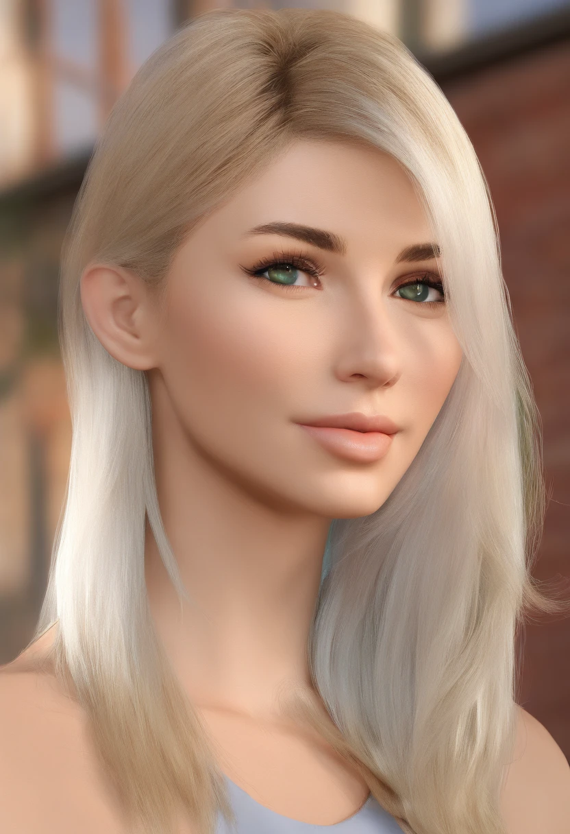 (master part: 1.2, extremely high quality), (foto real, detalhes intrincados), 1 senhora, sozinho, parte superior do corpo, casual, cabelo na altura dos ombros, minimal makeup, Tecido natural, Rosto em close-up, sorrir, Casa, cabelos brancos, olhos azuis, orelhas de gato,