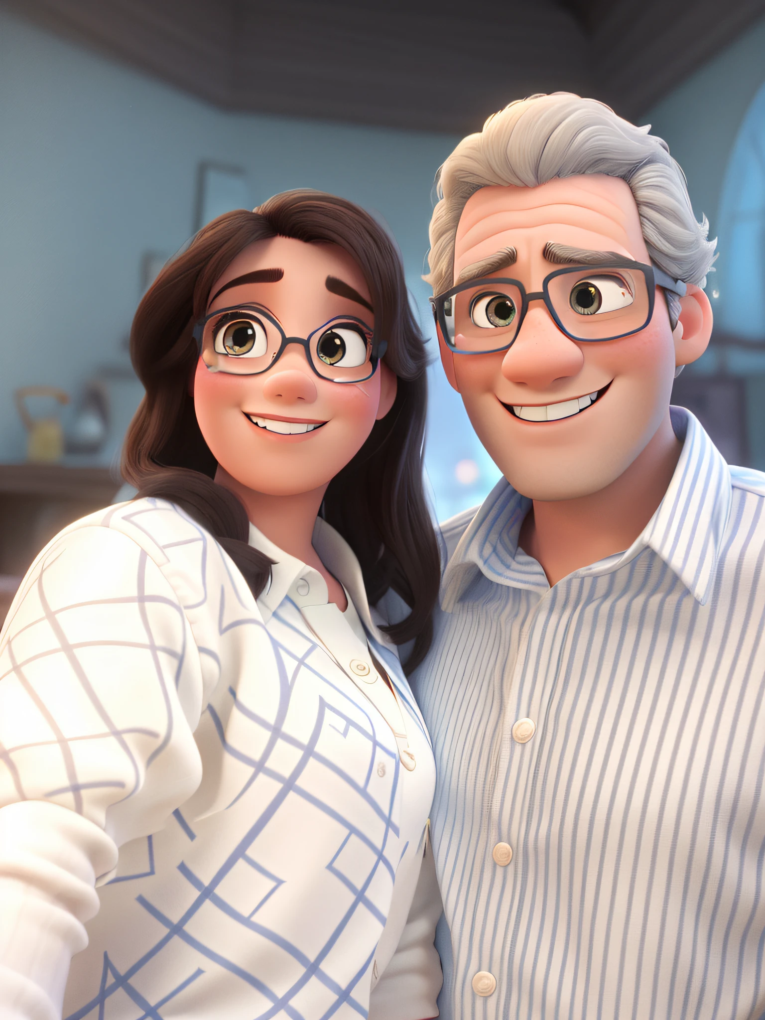 romantic couple, just like Disney Pixar films, great quality, great definition