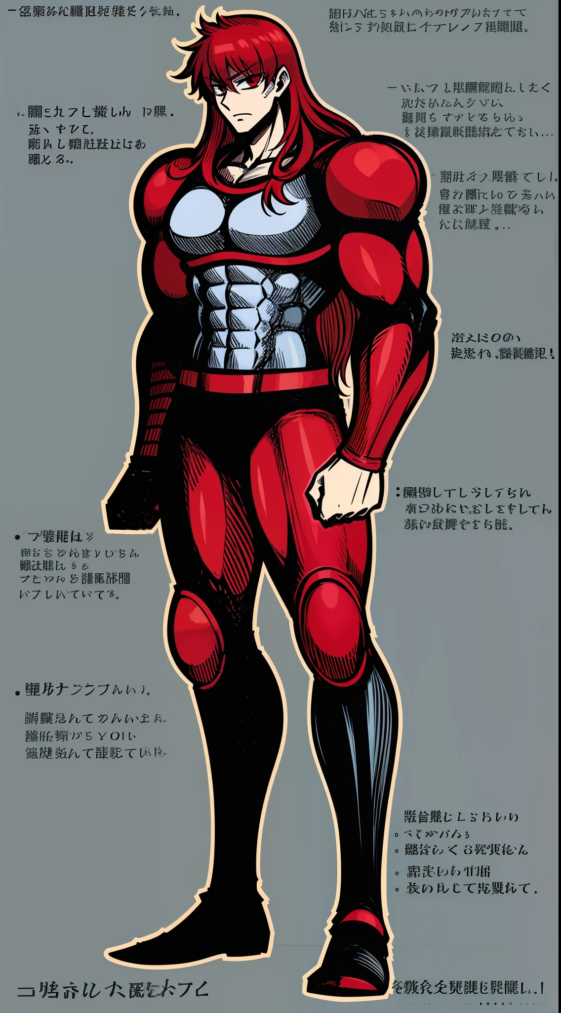 tall man, , long hair, red hair, muscular male,portrain solo focus, 1character, sentai armor, , man berserker, fantasy medieval,walking, full body, walking, stanfding,