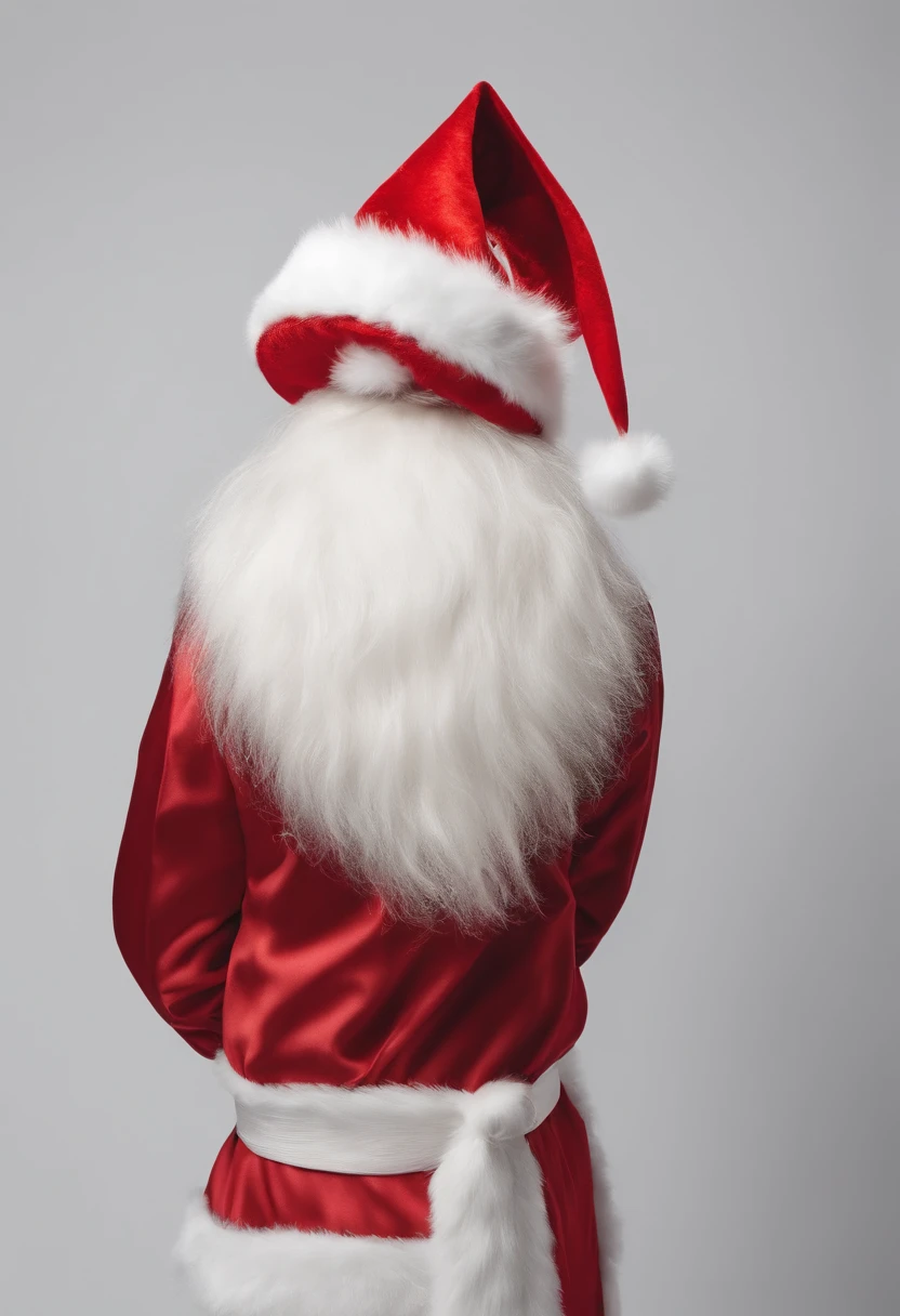 Minimalist santa claus hat with white background