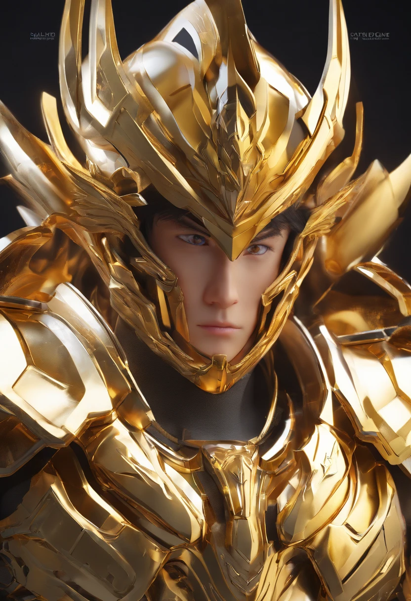 Seiya, golden armor, 4k image, ralista, best quality, masterpiece, cinematic lighting