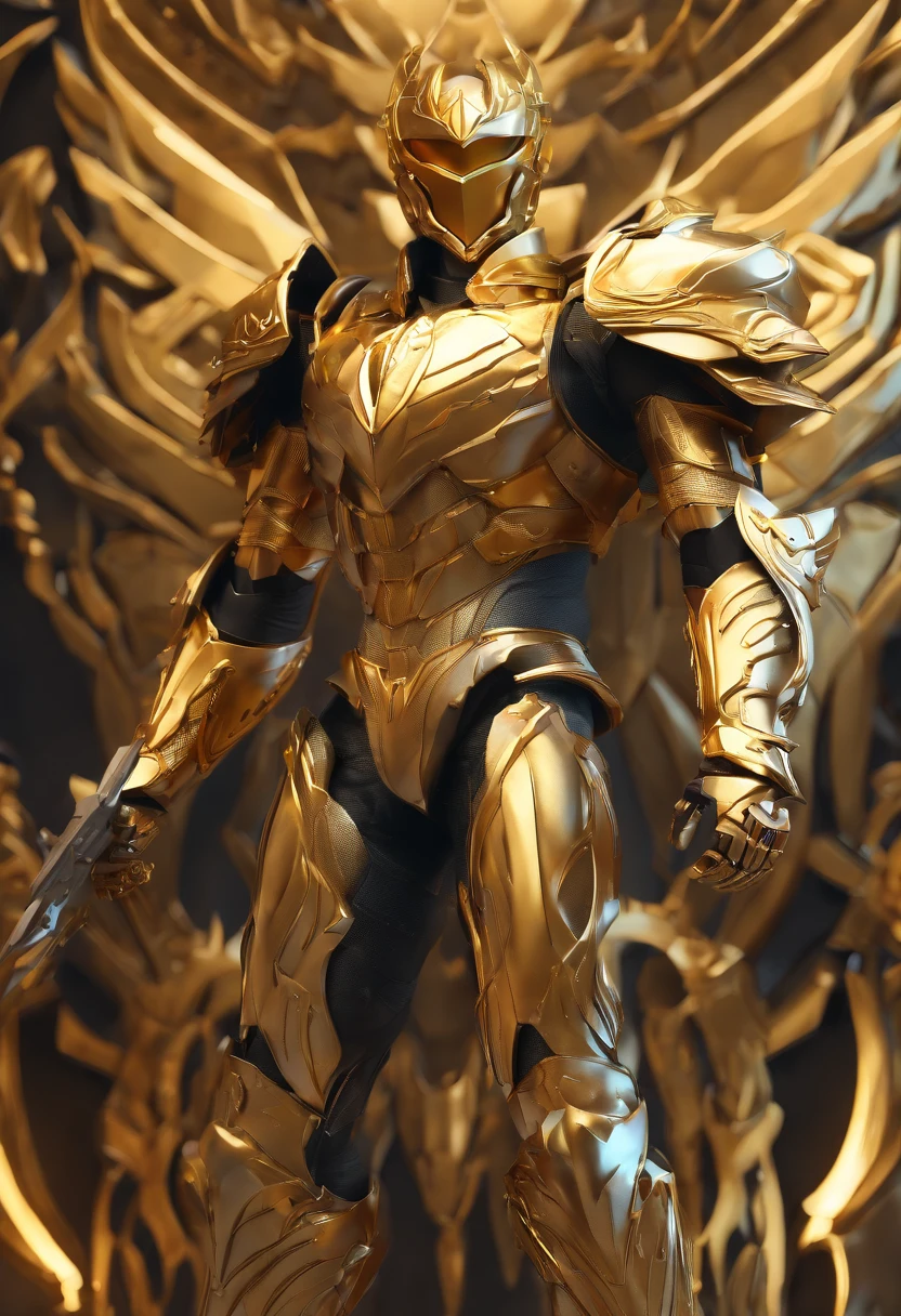 Seiya, golden armor, 4k image, ralista, best quality, masterpiece, cinematic lighting