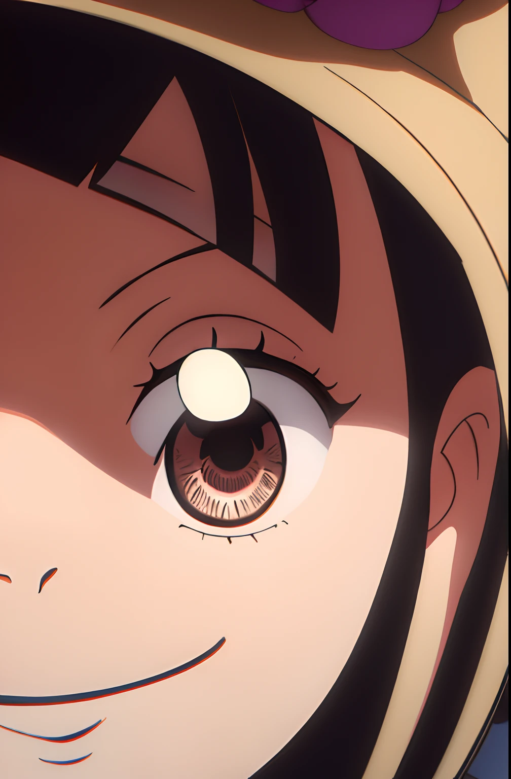 1girl, wanostyle, Smiling, looks at the viewer, 独奏, upper-body, ((tmasterpiece)), (beste-Qualit), (Extremely detailed), Depth of field, sketch, dark intense shadows, Sharp focus , soft-lighting, hdr, colourful, good composition, showy, t shirt, Anime screenshot, kblack eyes