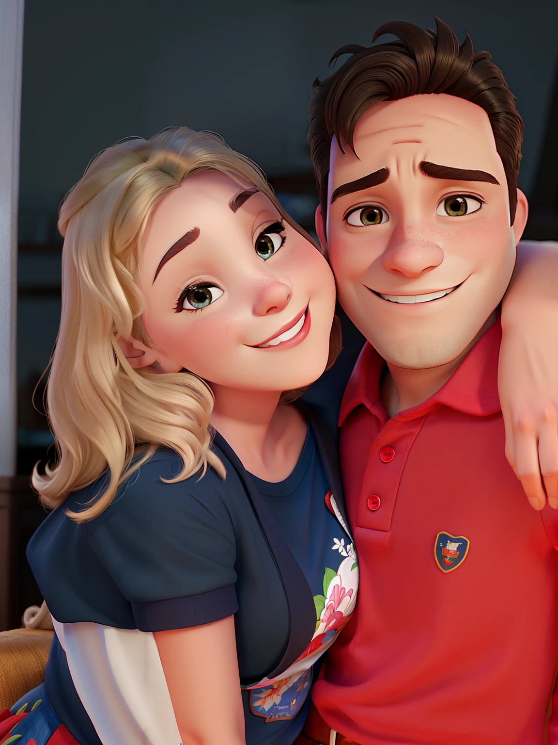Casal feliz igual filme da Disney amor