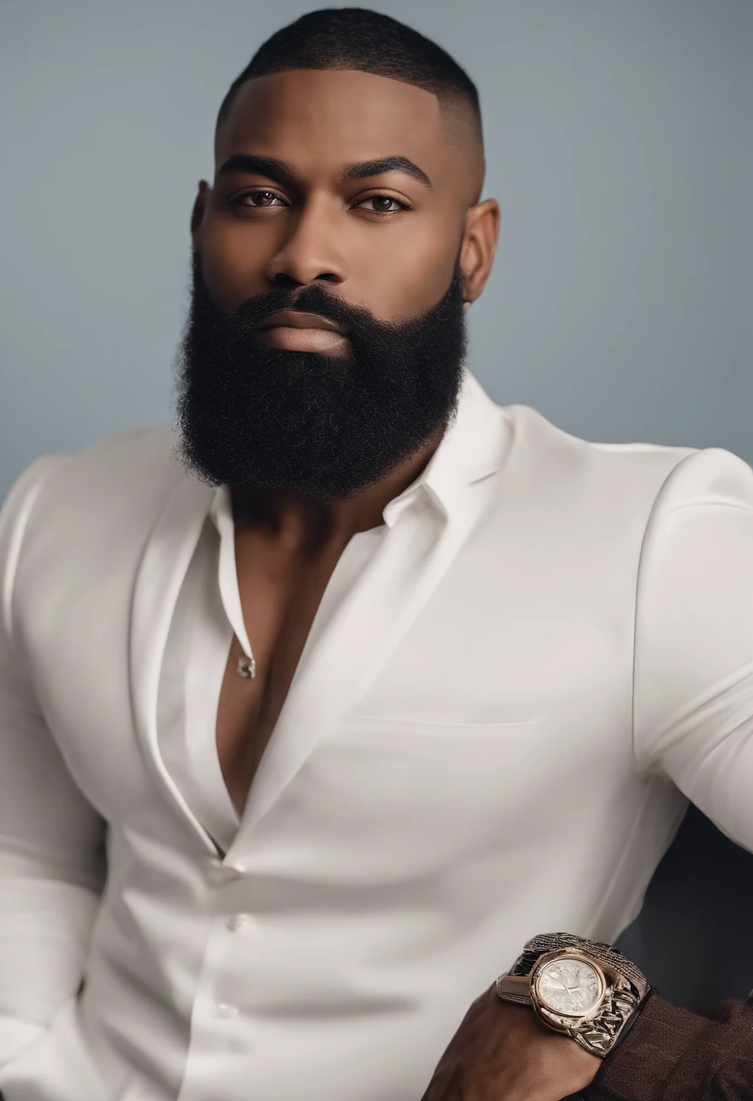 Fazendo um homem bonito na casa dos 30 anos de terno preto e gravata, CEO, cabelos castanhos e barba, (Homem de terno preto e gravata), ), (Usando barba,) Attractive and serious look, cabelos curtos e escuros, Elegante e elegante, Barbear adequado ao terno e corpo forte, (alta qualidade, imagens realistas), Preto escuro e claro no fundo da imagem, Estilo de filme, ((qualidade superior, 8k, obra prima), fotografia ultra-detalhada, (Rostos bonitos detalhados, textura da pele do detalhe, Corpo hiperdetalhado:1.1)