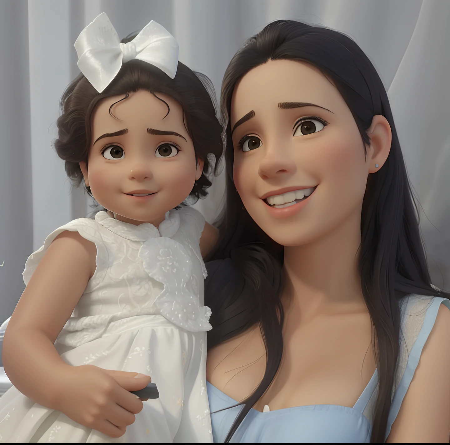 There's a woman and a baby posing for a photo, 3 5 year brazilian mother, Alanis Guillen, imagem de perfil, foto do perfil, imagem de qualidade muito baixa, Directed by: Nandor Soldier, qualidade muito baixa, foto de perfil, 1614572159, Foto realista, muito bobo olhando, imagem do avatar