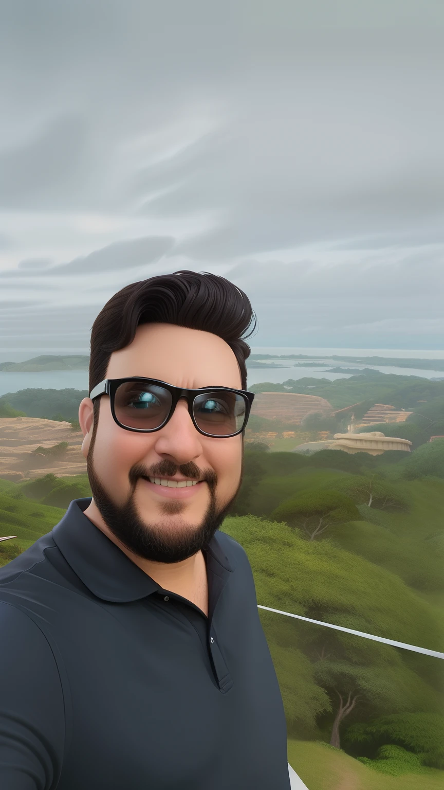 Com base na foto criar um personagem estilo pixar Disney, transformar foto em um personagem Disney Pixar. Com menos bochechas.
