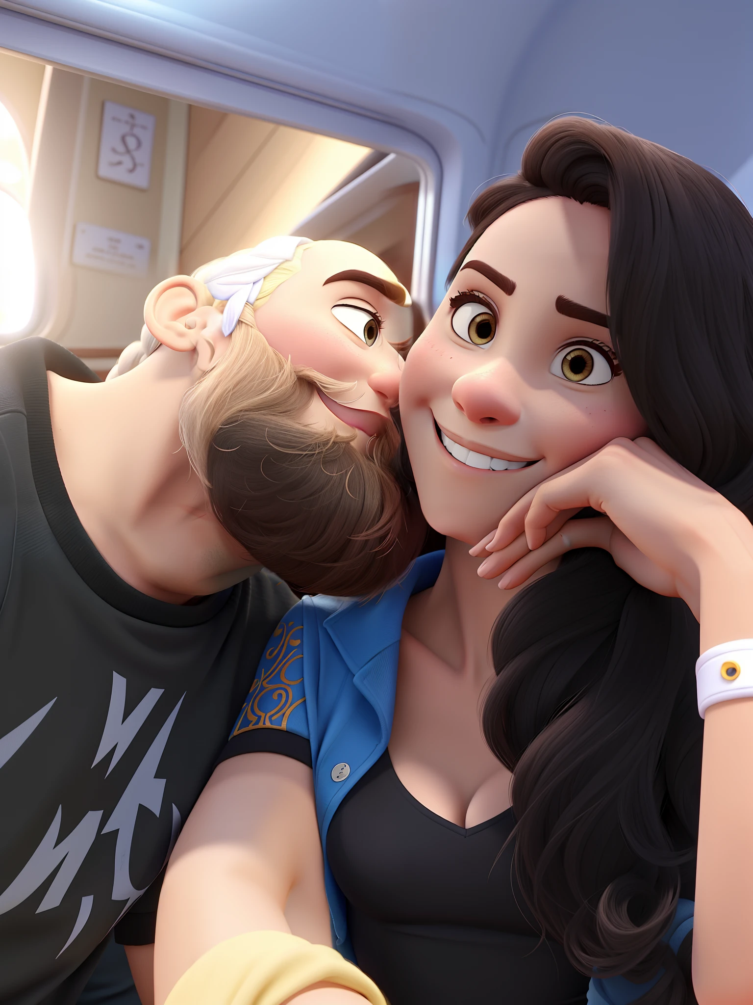 Casal estilo Disney pixar, alta qualidade, melhor qualidade