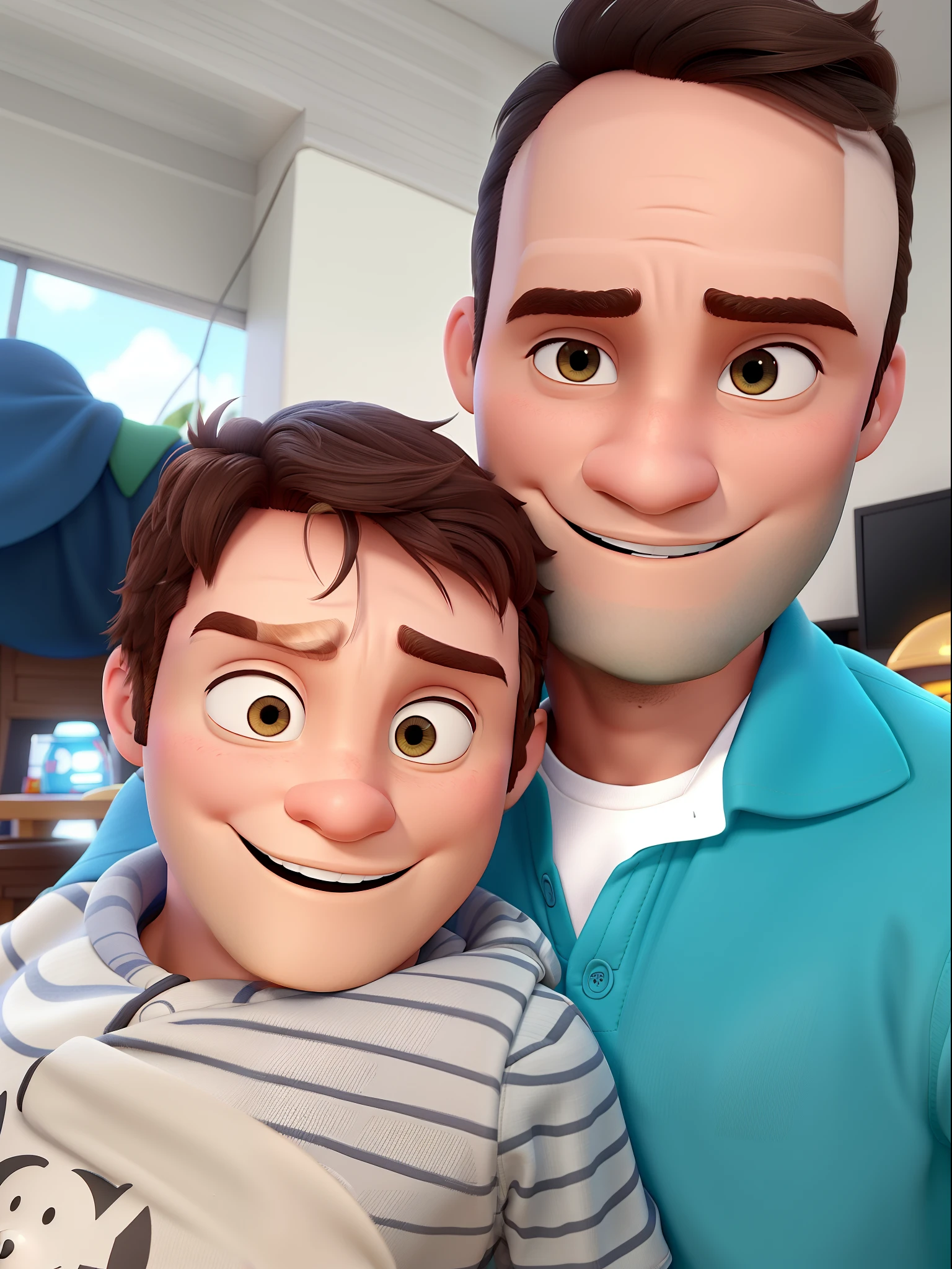 Um homem estilo disney pixar, alta qualidade, melhor qualidade