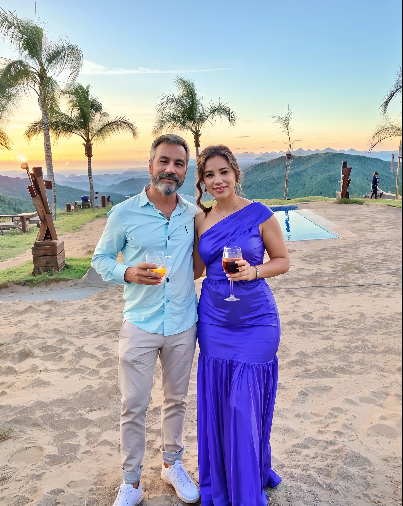 casal homem e mulher no estilo Disney Pixar, alta qualidade, Best quality They are posing for a photo under a gazebo covered in flowers, imagem de perfil, Directed by: Nandor Soldier, vestido em um vestido roxo, Directed by: Judith Gutierrez, 3 6 anos, por Romain brook, 3 5 anos, foto do perfil, 35 anos, 3 0 anos mulher, 3 2 anos, fundo transparente, 4 k post