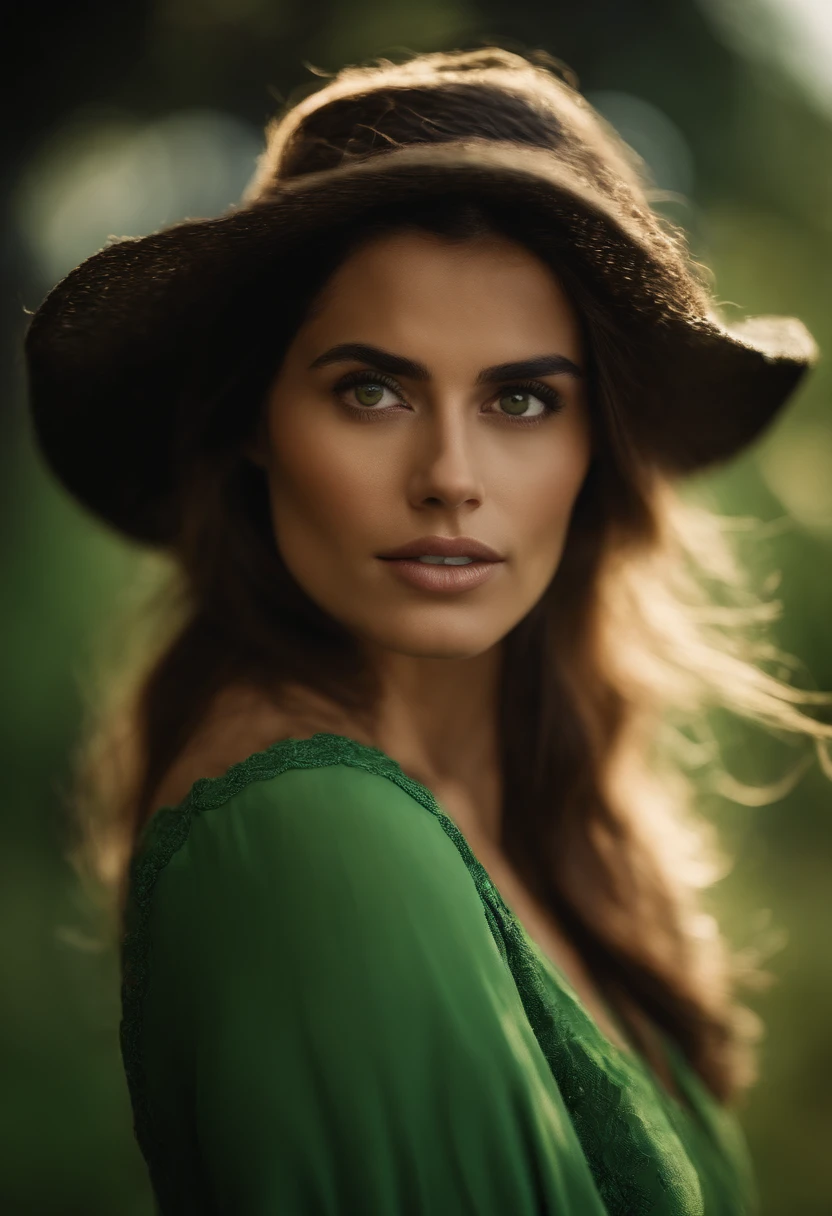(obra de arte),(melhor qualidade), uma mulher com cabelos longos e ruivos, com algumas pintas no rosto, seu sorriso lindo e leve,  lumberjack cap, 8k, super detalhe, preciso, melhor qualidade, Ultra HD, Pele texturizada, roupa de xadrez verde, floresta.