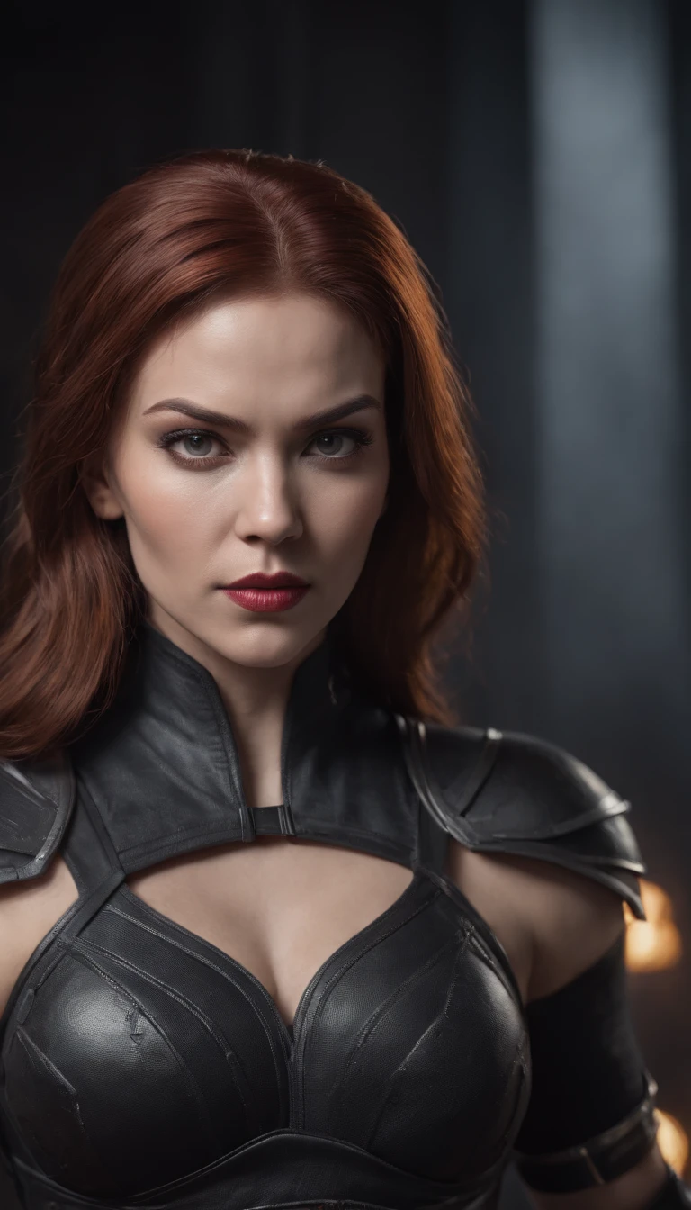 mortal kombat black widow character concept super strong, musculoso, Abs, Lente 35mm, fotografia, Ultra Detalhes, HDR, UHD, 8k