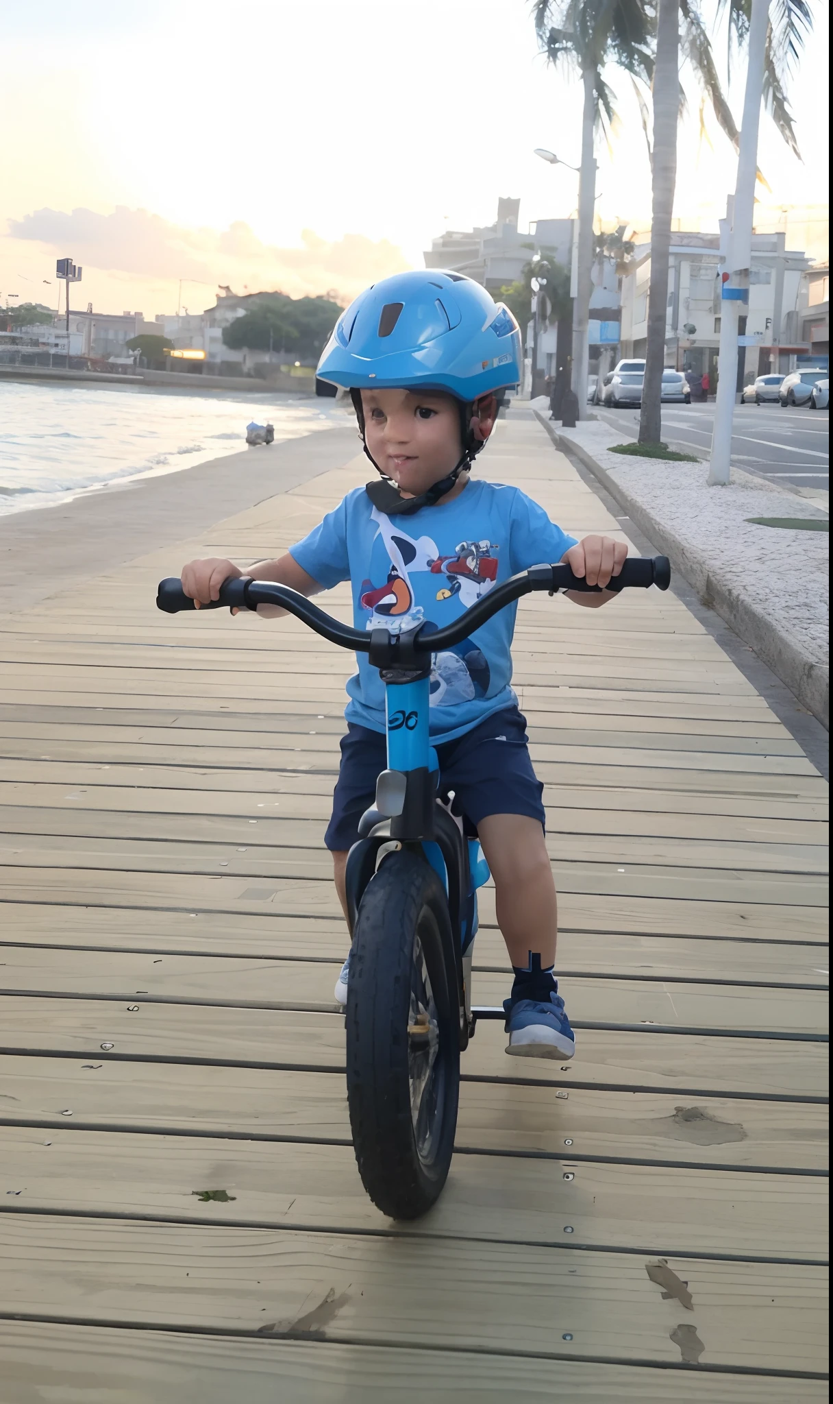 Estilo Disney/ pixar  andando na sua balance bike