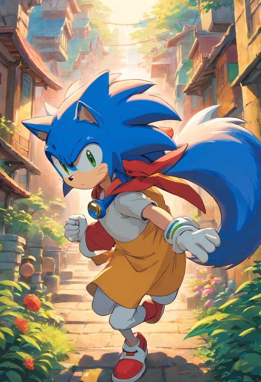 Menino moreno de 5 anos pele morena, cabelo raspado e roupa do sonic