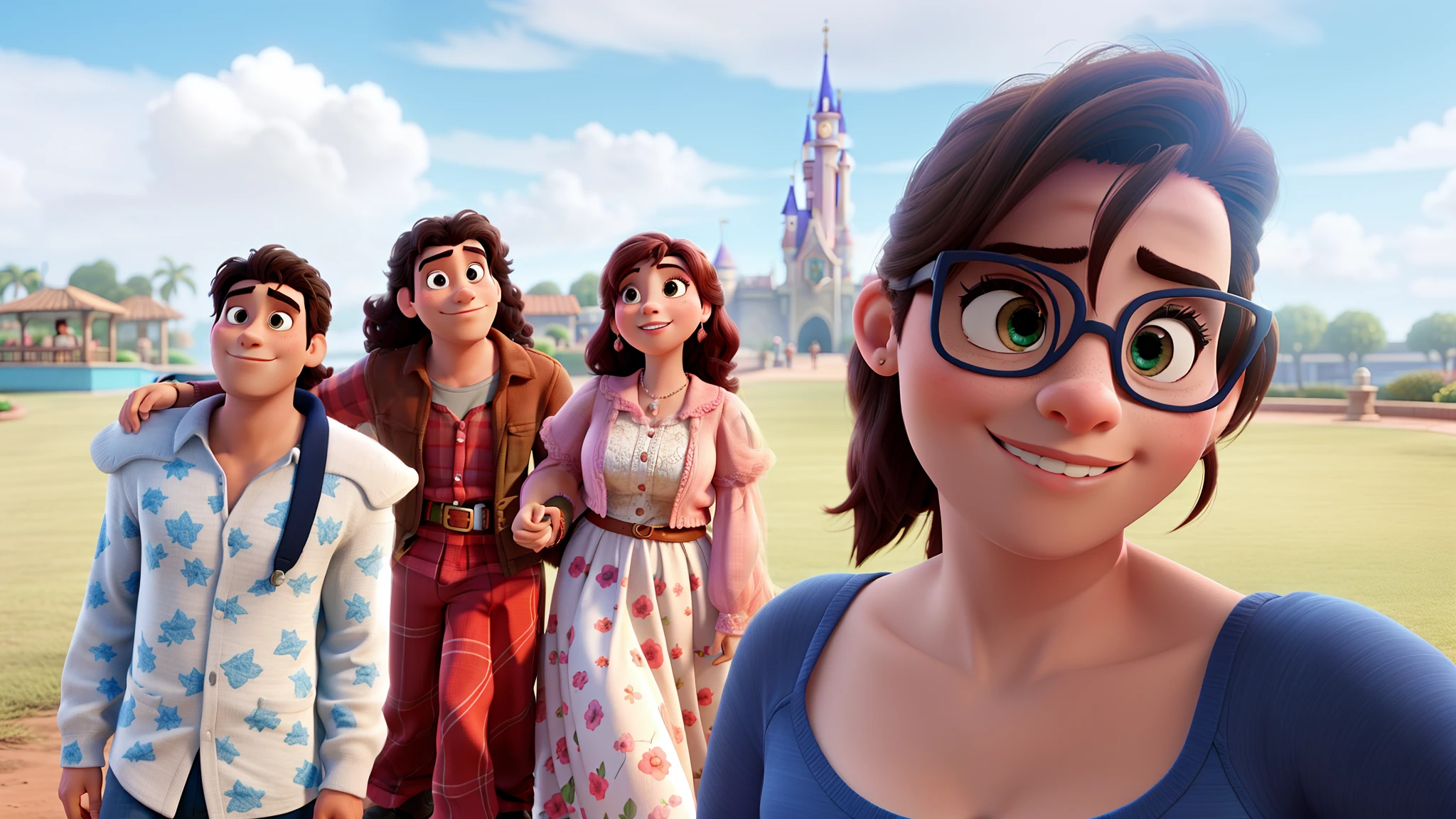 romantic couple, igual aos filmes Disney Pixar