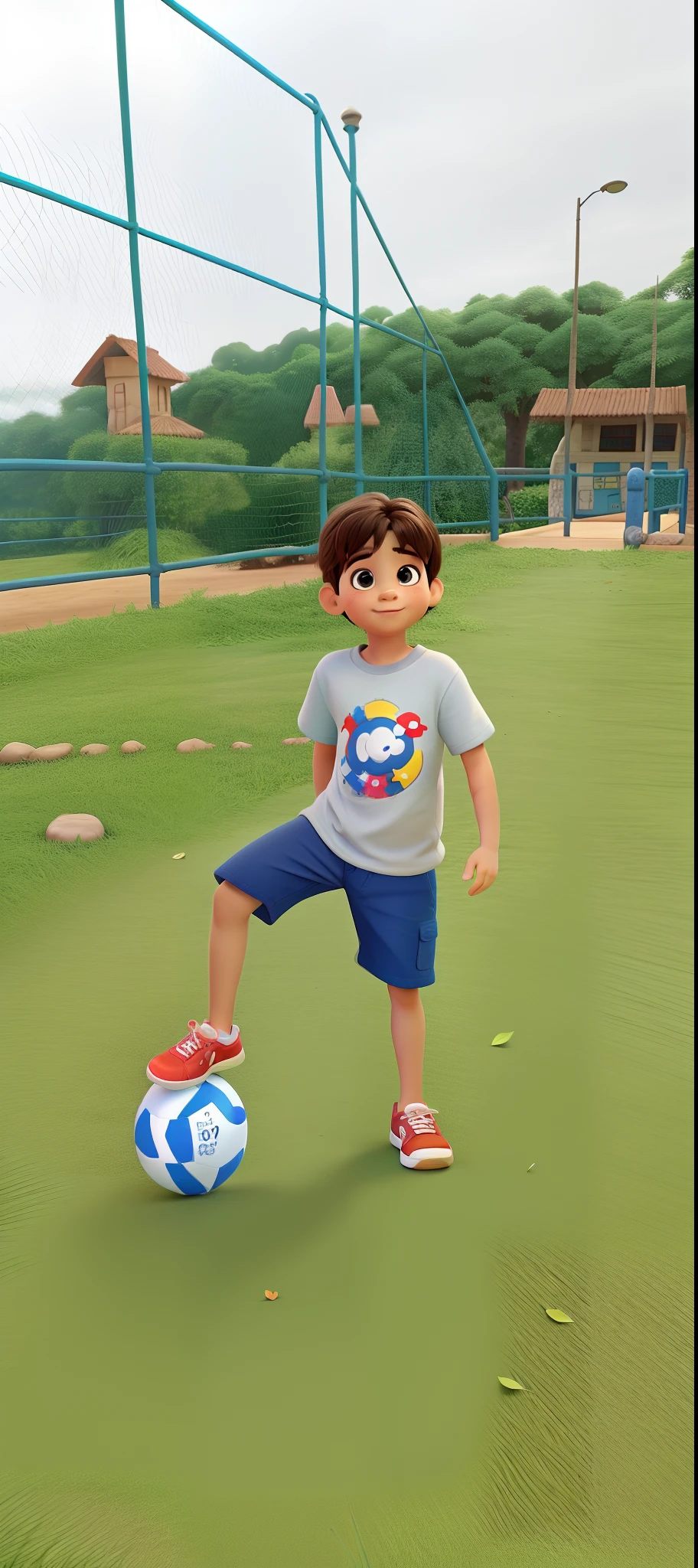 Child 6 years old in Disney Pixar style, alta qualidade, melhor qualidade