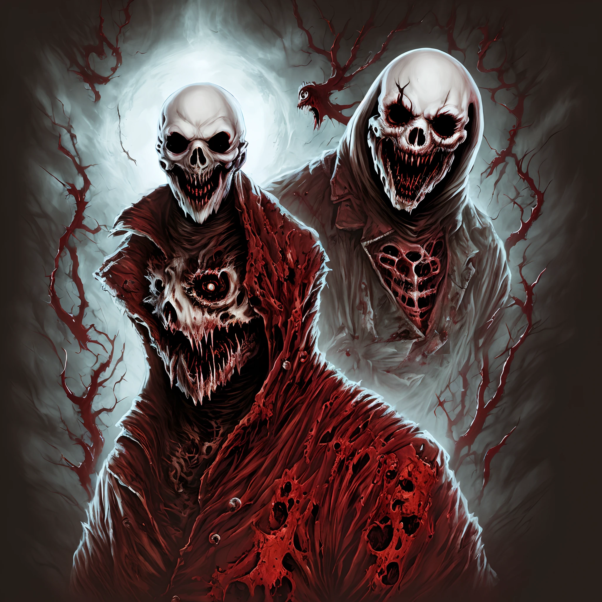 Ghostface horror bloody