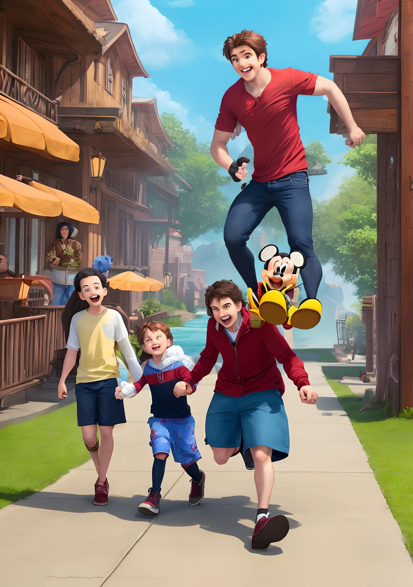 A Disney movie of a guy kidnapping a kid image