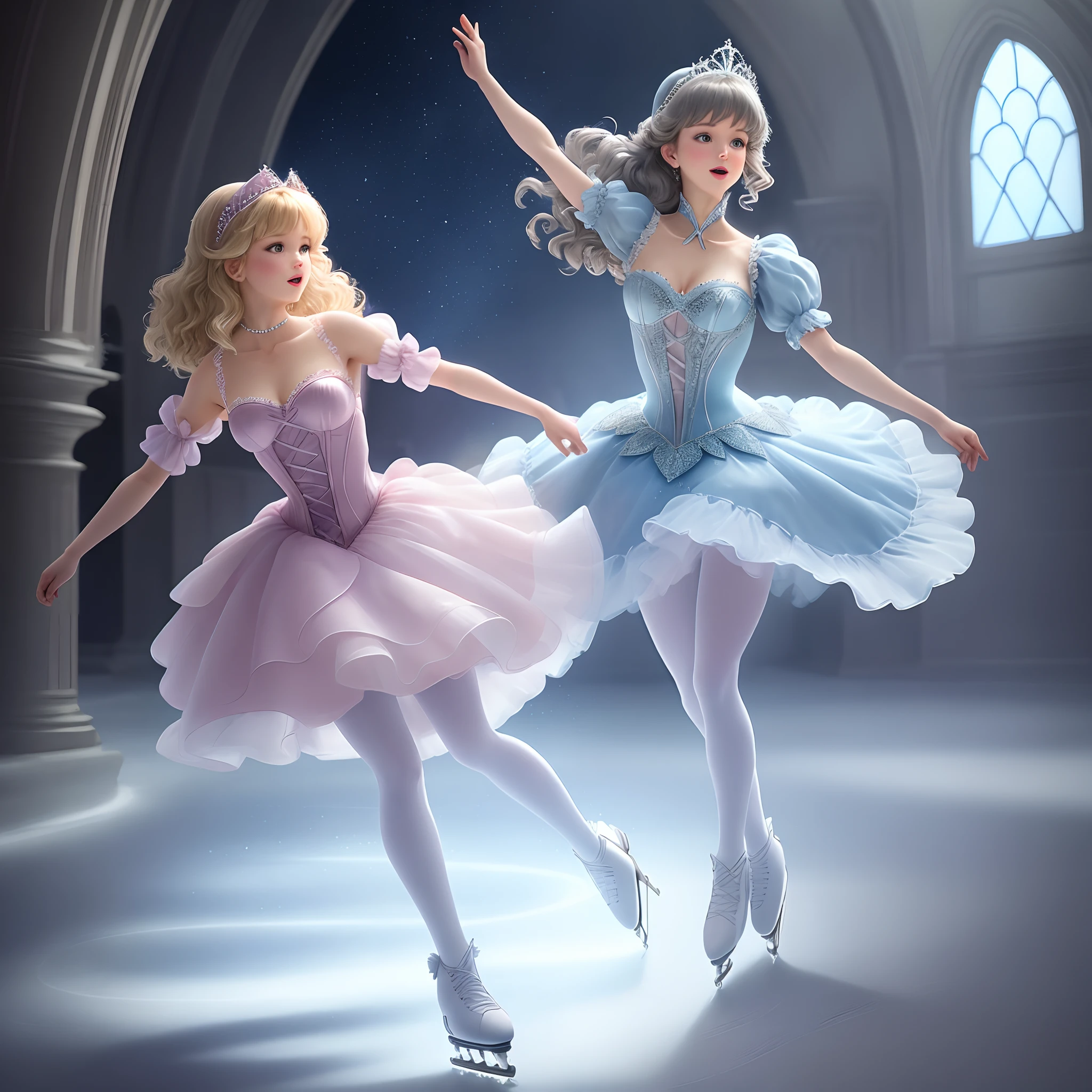 cinderellas dress as a figure skating dress