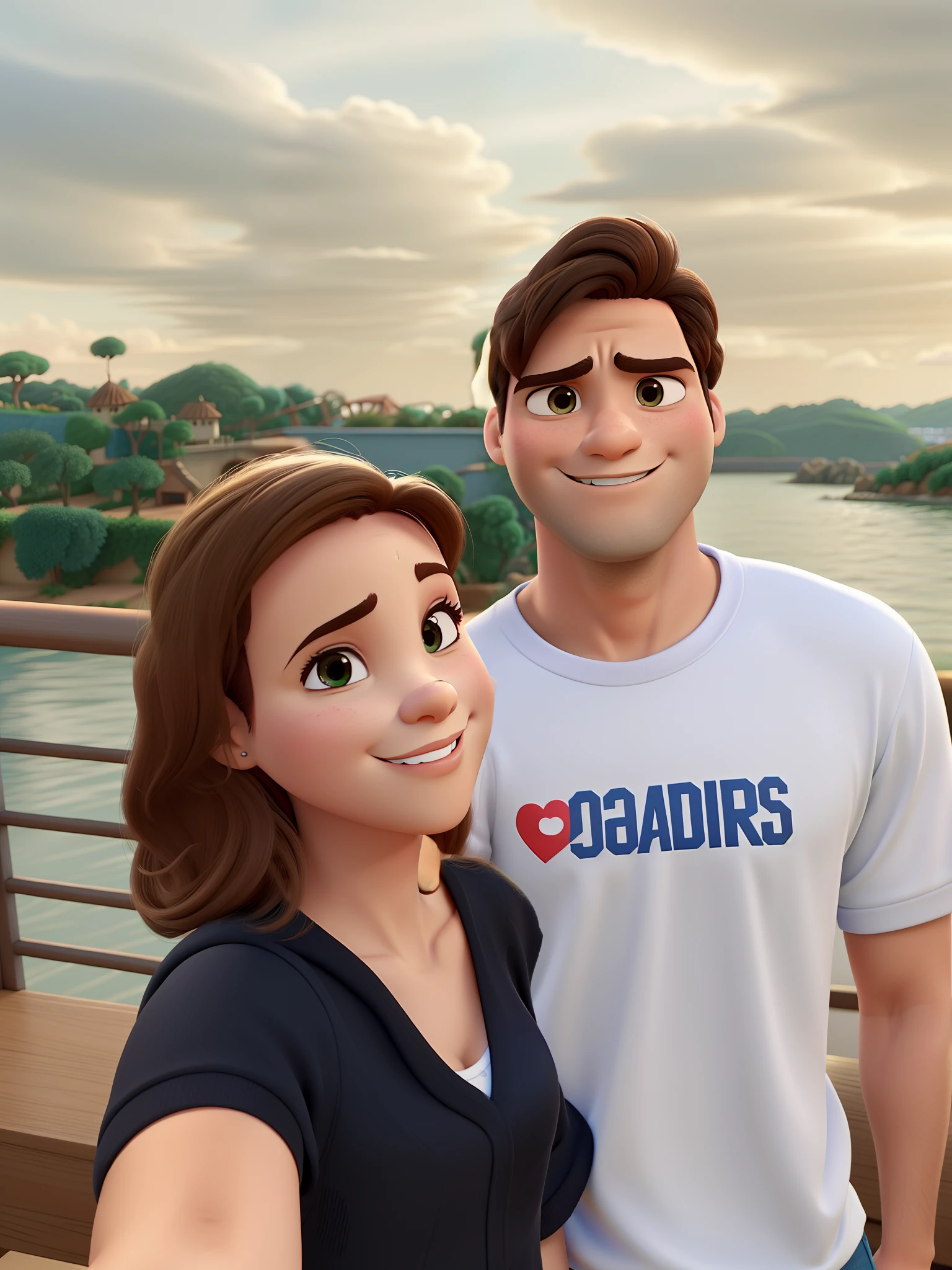 Casal estilo disney pixar melhor qualidade alta qualidade.