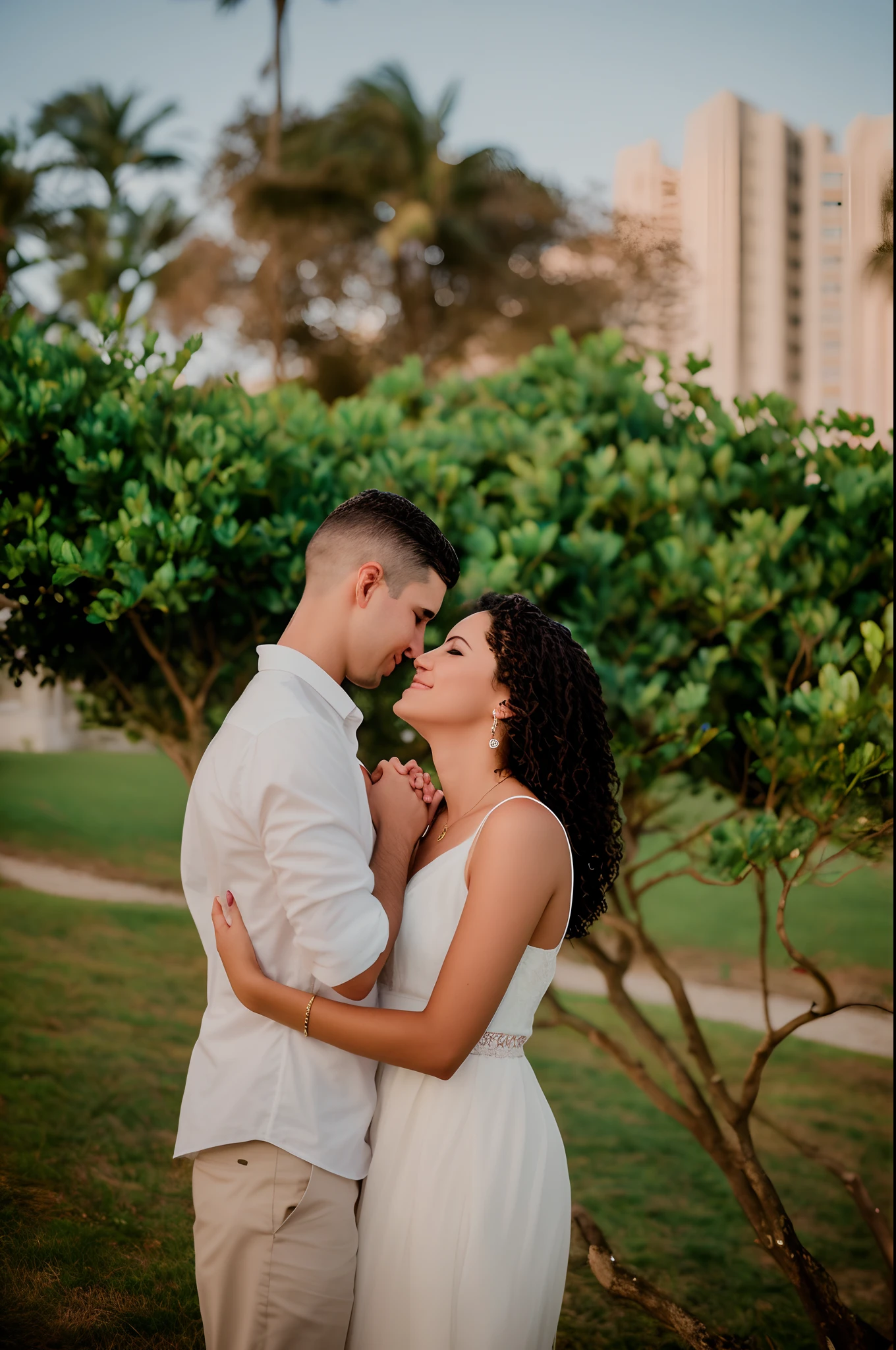 Couple in a park hugging in front of a tree, Malika Favre, Directed by: Nandor Soldier, Tiro na Hora de Ouro, pose de casal, 1614572159, against the backdrop of trees, 💕 , fotografia de casamento profissional, retrato de casais, fotografia de casamento, retrato de casal