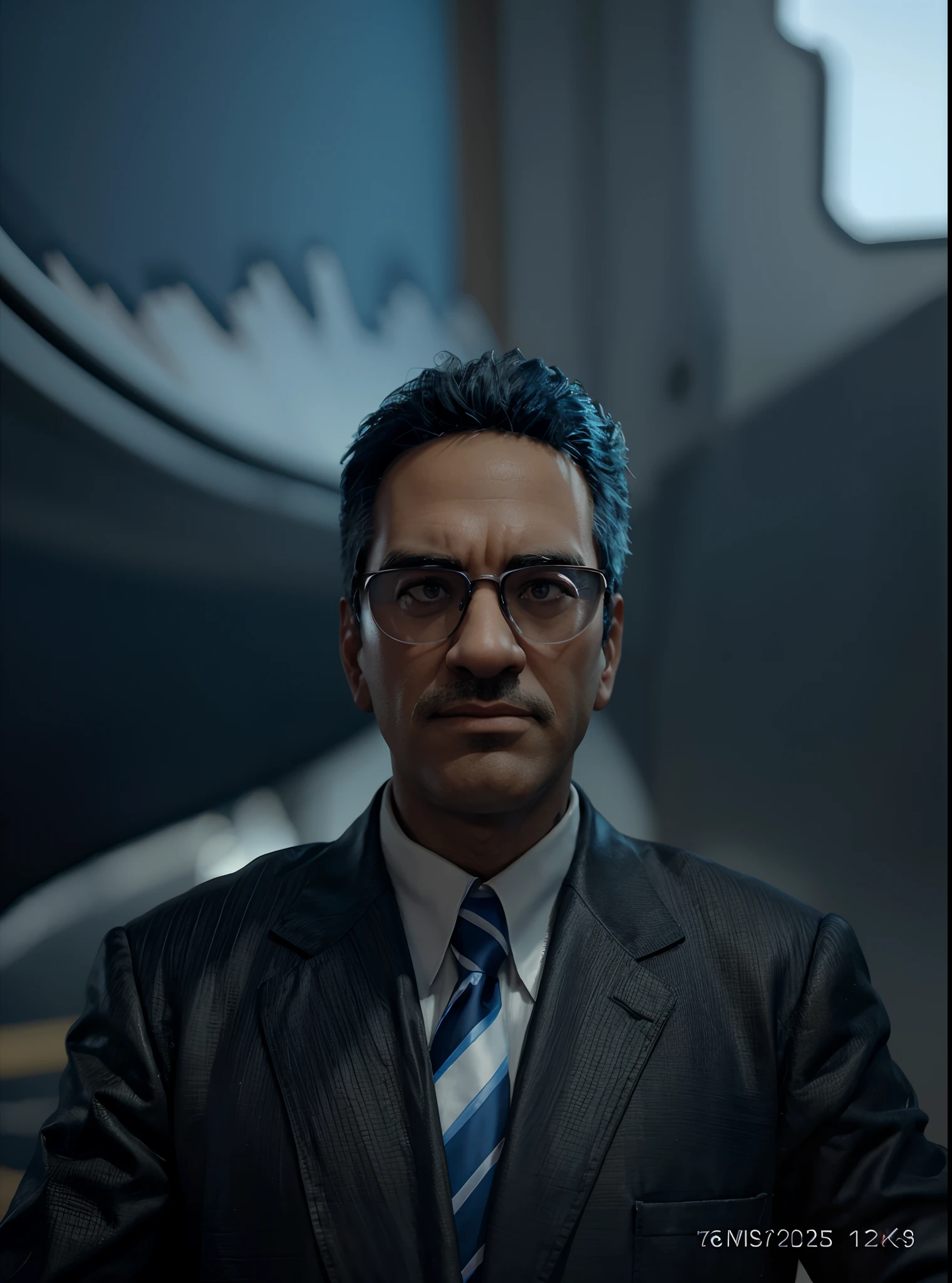Cartoon character of a man with black glasses and a blue shirt, animation character, Caractere estilizado, animation style rendering, 3D estilizado, Arnold Maya render, 3 d render stylized, toon render keyshot, Personagem 3D, Personagem 3D, 3d rendering stylized, 3 d character render, personagem de desenho animado, Personagem de close up, Pose de personagem, (Estilo Pixar) (master part:1.2) (Bokeh) (best quality) (pele detalhada) (textura detalhada) (8k) (argila) (Cinematic lighting) (foco nítido