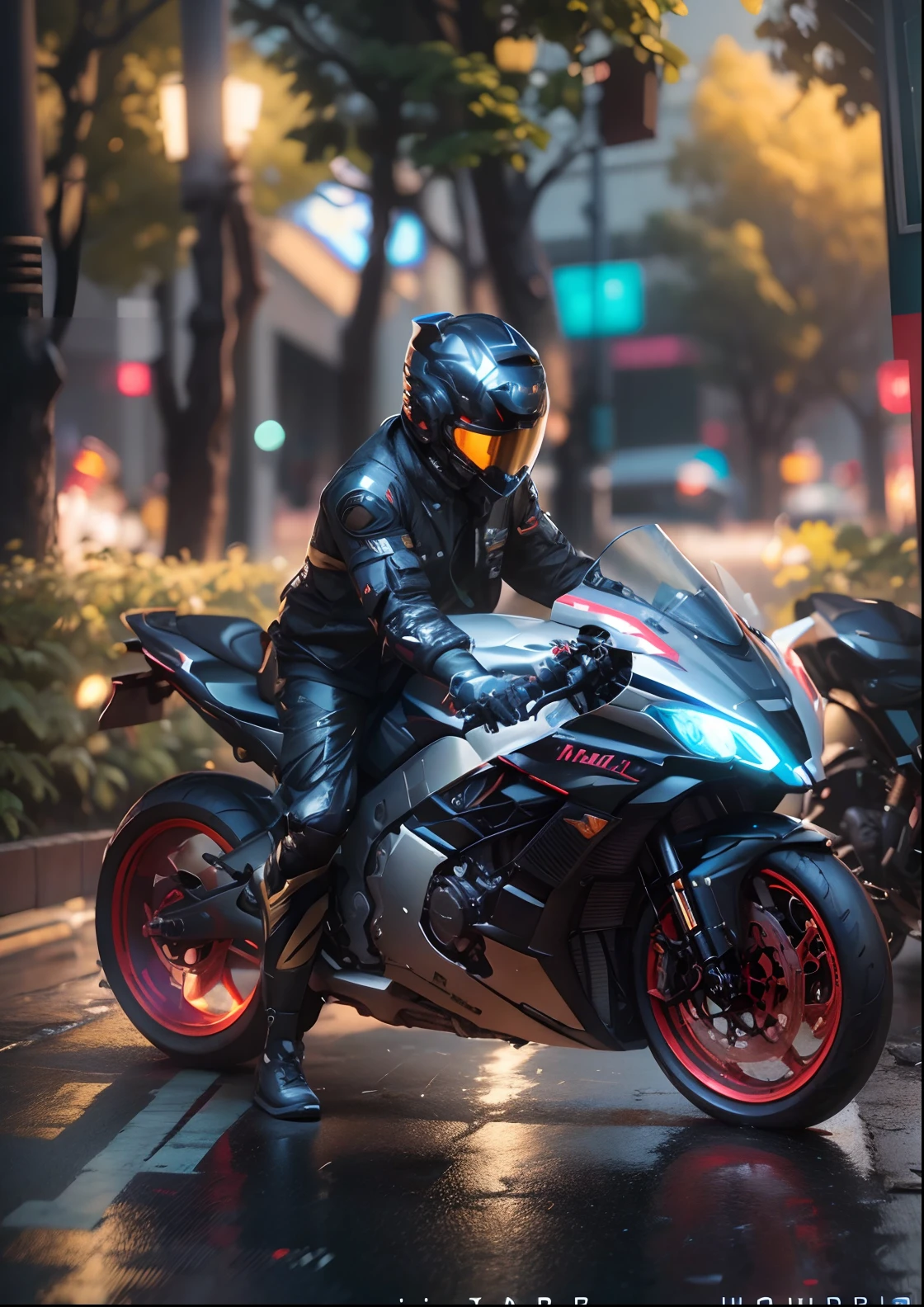 (hiperrealisme:1.1),(detail:1.2)8k,cyberpunk handsome korea boy, realistic face 8k, helmet detail, ultra realistic, bokeh