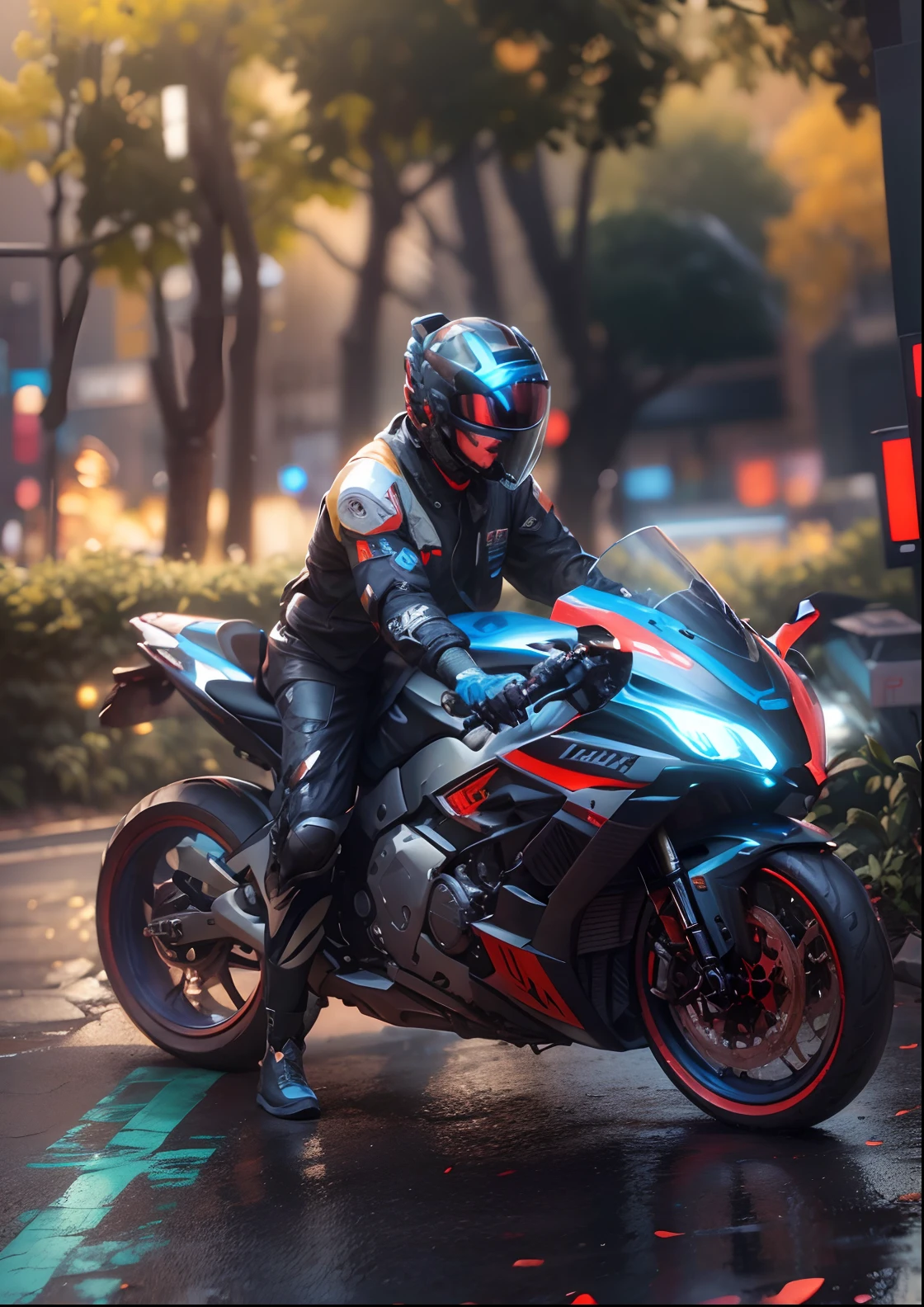 (hiperrealisme:1.1),(detail:1.2)8k,cyberpunk handsome korea boy, realistic face 8k, helmet detail, ultra realistic, bokeh