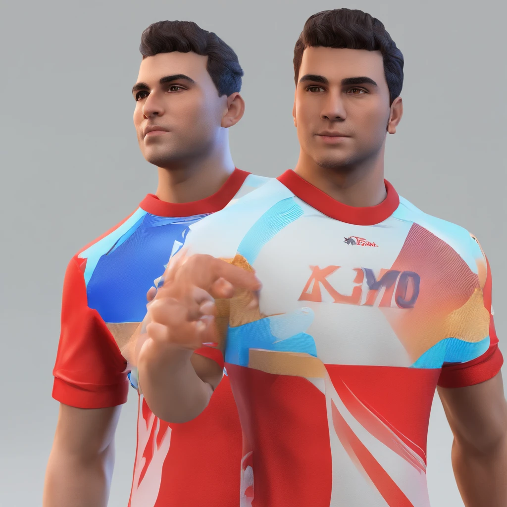 aristides menino humano de 24 anos magro, cabelo ruivo, pele branca. de blusa vermelha