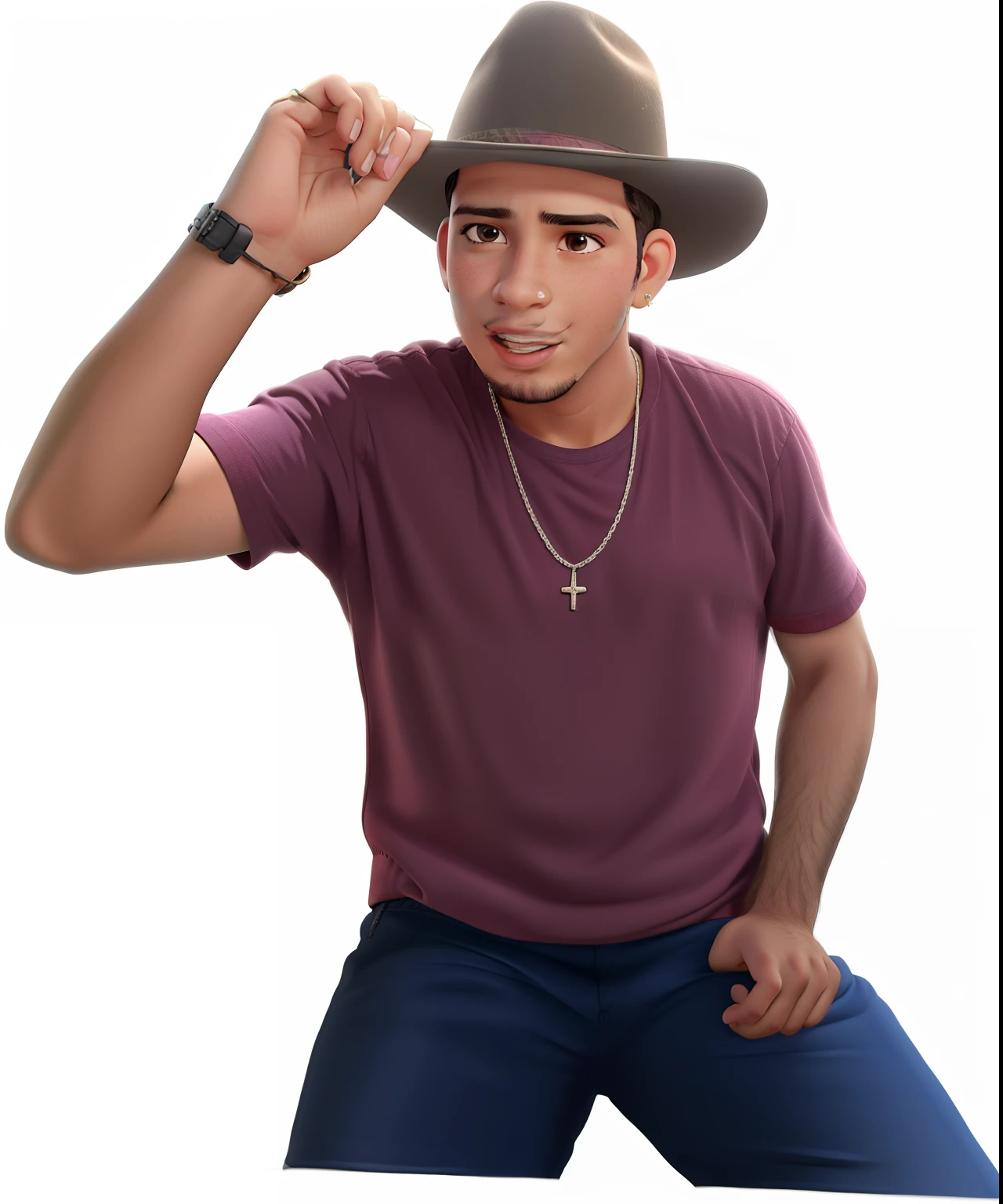 Cantor sertanejo sanfona no plano de fundo