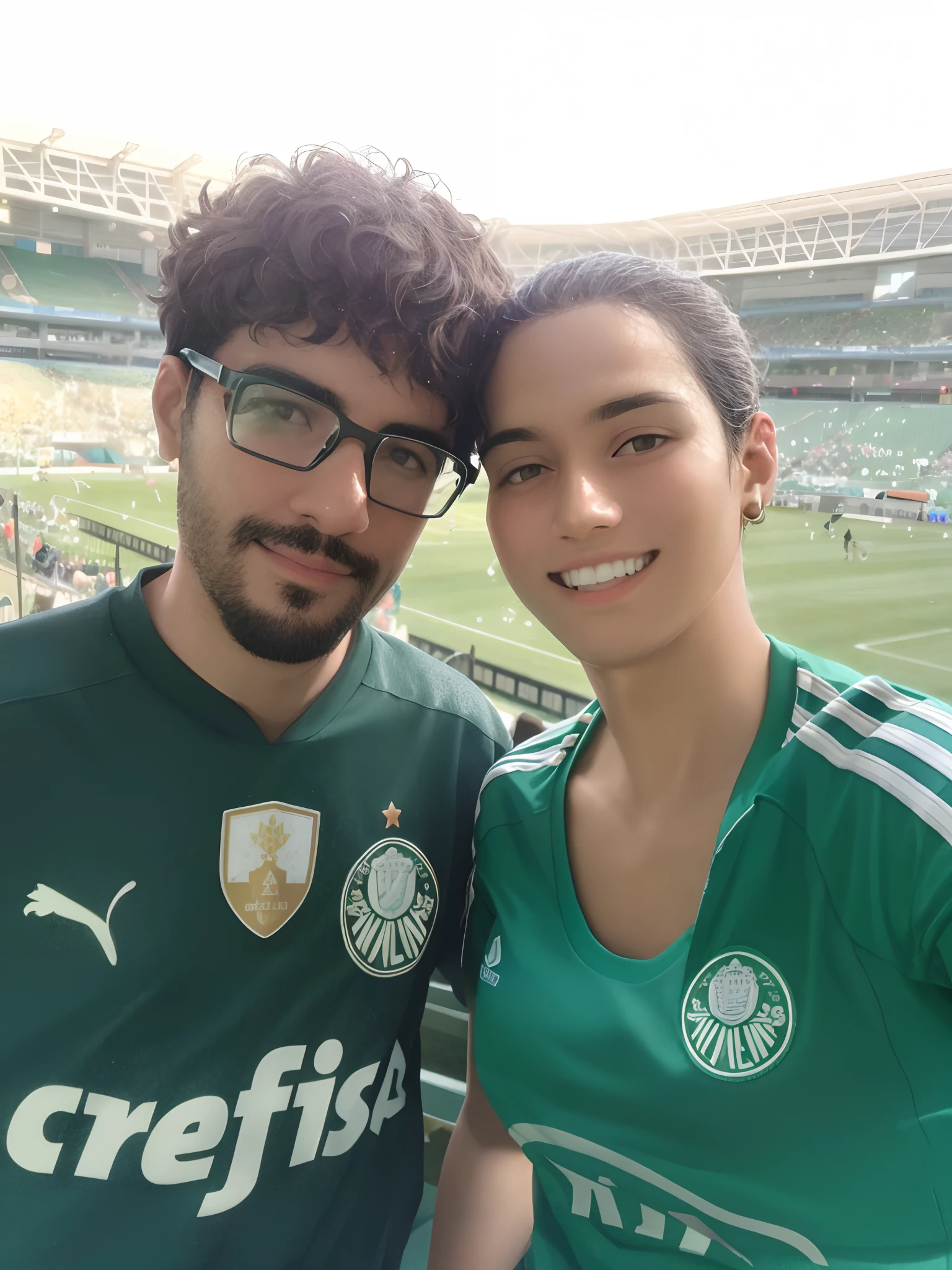 They are posing for a photo at a sporting event, In Sao Paulo, Mohamed Reda, Directed by: Alexander Brook, Malika Favre, Ayanamikodon e Irakli Nadar, No Egito, Com Godray, Emad Mostaque, foto de perfil, Directed by: Nandor Soldier, imagem de perfil, saâdane afif