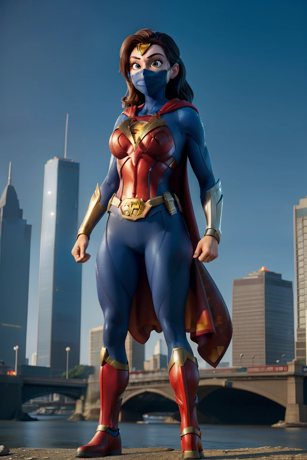 masterpiece, best quality ,Female Superhero, Superheroine, City, Saving, Rescue, Hero, Power, Strength, Courage, Justice, Crime-fighting, Vigilante, Action, Adventure, Superpowers, Caped Crusader, Superhuman, Protector, Saviour, Metropolis, Urban, Skyline, Buildings, Victory, Emblem, Costume, Mask, Secret Identity, Courageous, Dynamic, Fearless, Iconic, Mighty, Battle, Epic, Superhero Team, Nemesis, Super Villain, Heroic Deeds, Defending, Justice League.