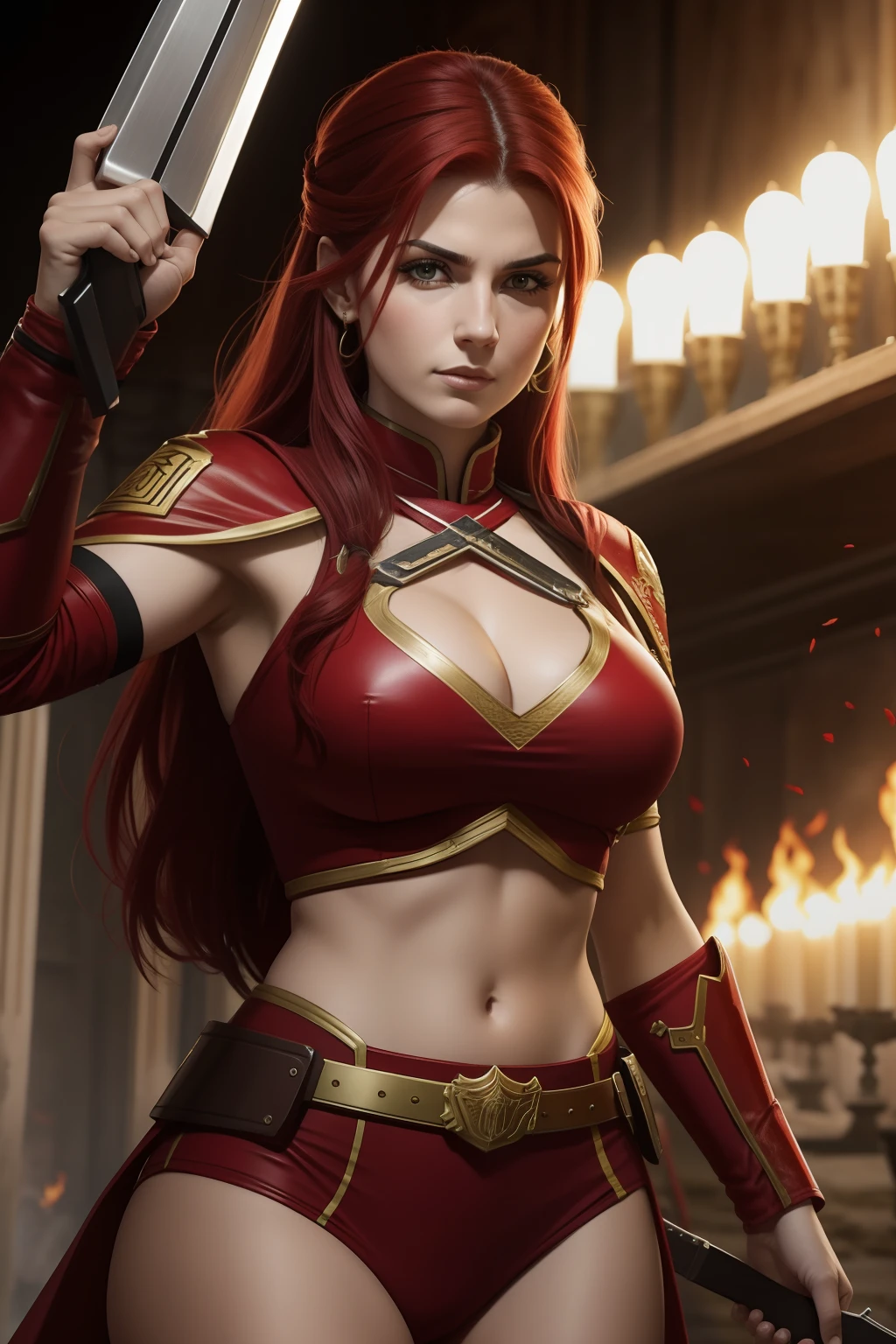 Red Sonya of rogatino ,Exuberante guerreira enfrentando seus inimigos do imperio Otomano