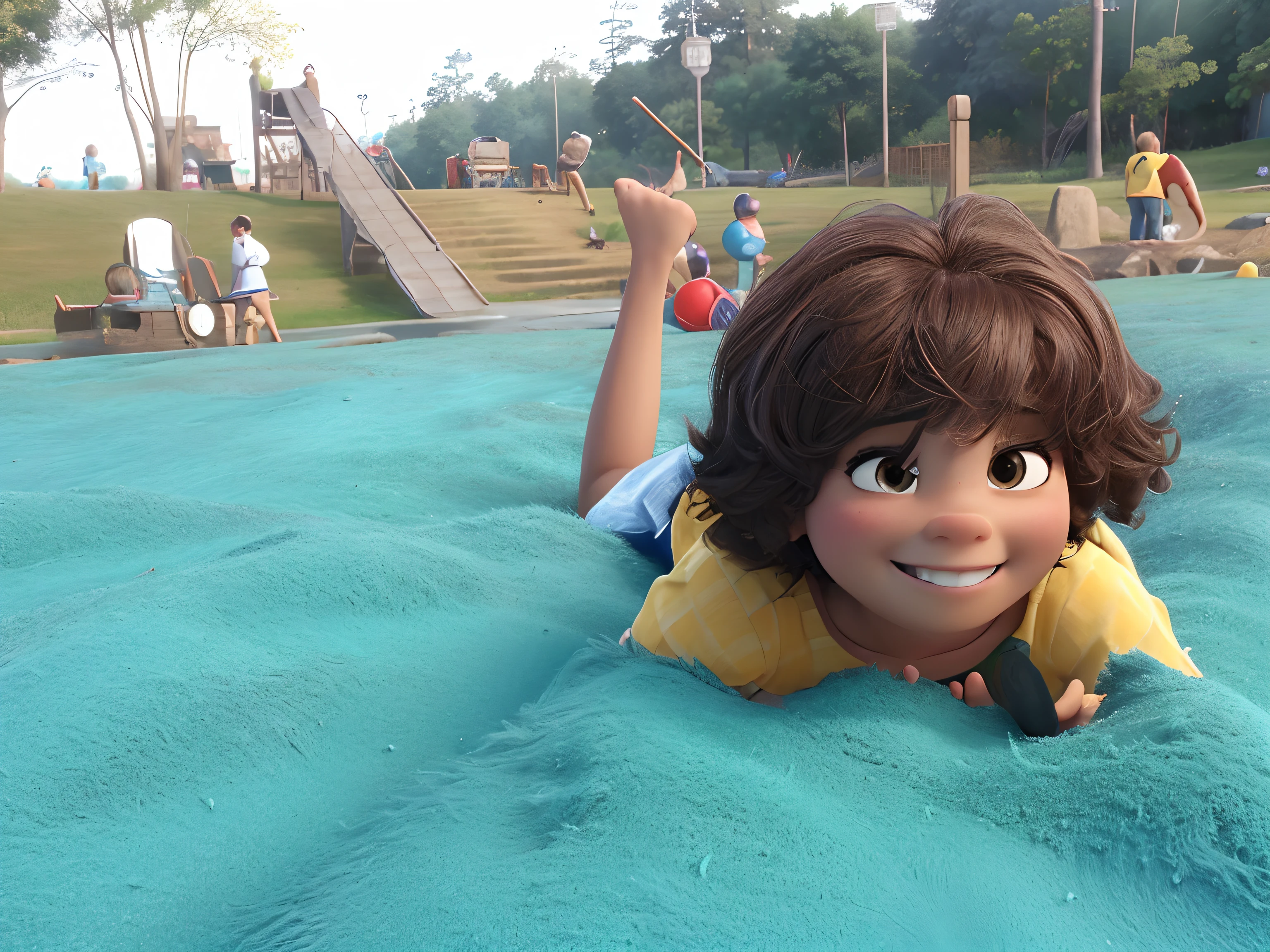 Just change the features to the pixar drawing style