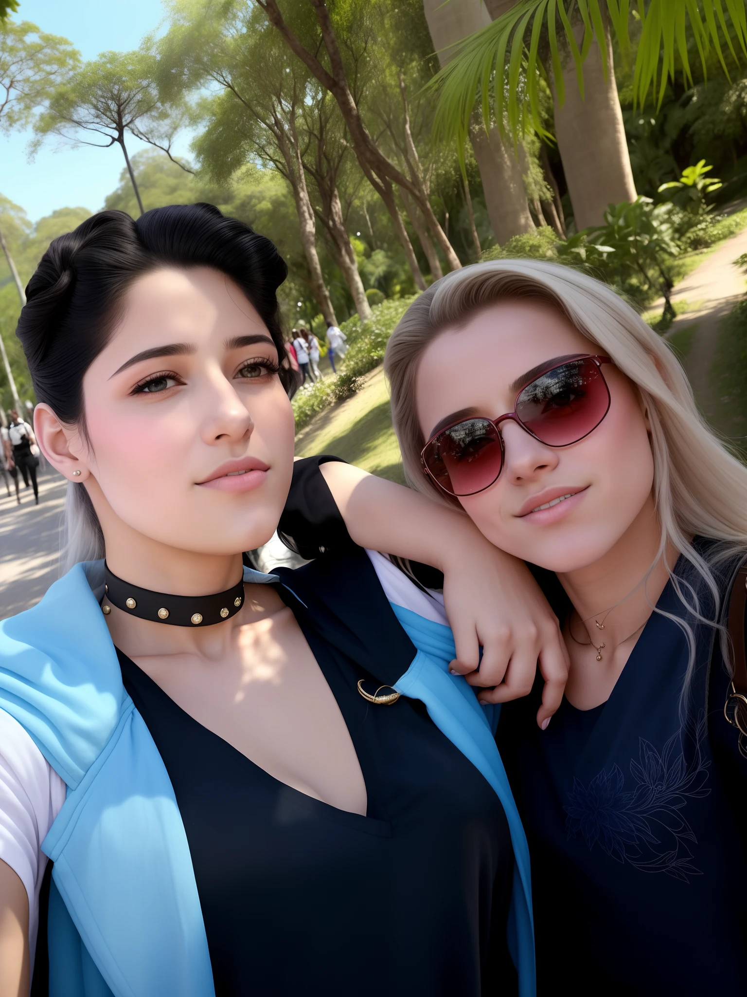 There are two women next to each other on a street, Directed by: Nandor Soldier, imagem de perfil, mateus 9 5, Malika Favre, Com Godray, Scandy e Arender, com verruga, Magali Villeneuve e Monet, lesbian, no Parque, In Sao Paulo, lesbian kiss, foto de perfil