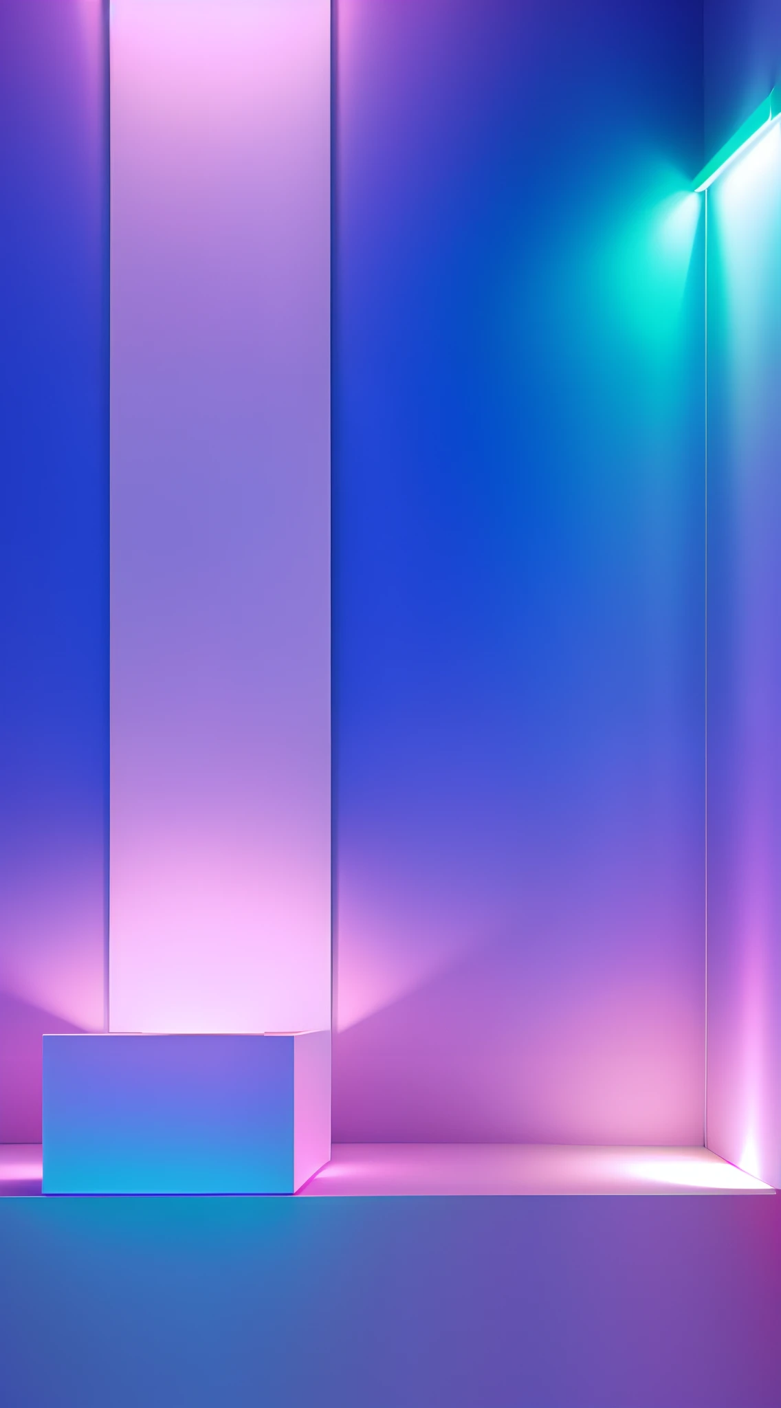 A minimalist and aesthetic place with light pink and purple light, vaporwave lighting style, vaporwave lighting, vaporwave wallpaper, Vaporwave Art Composition, vaporwave aesthetics, Futuristic Style Hybrid Mix, arte vaporwave, estilo vaporwave, Soft neon atmosphere, ambient of peace and relaxing, luzes vaporwave, vaporwave minimalista, esquema de cores vaporwave, holographic colors
